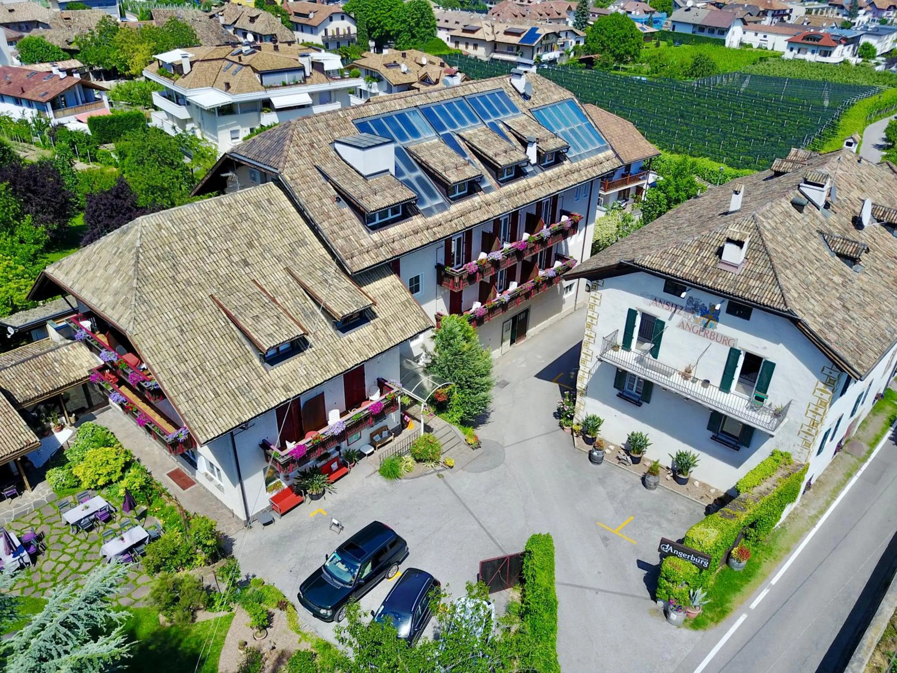 Bird's eye view in Angerburg Blumenhotel