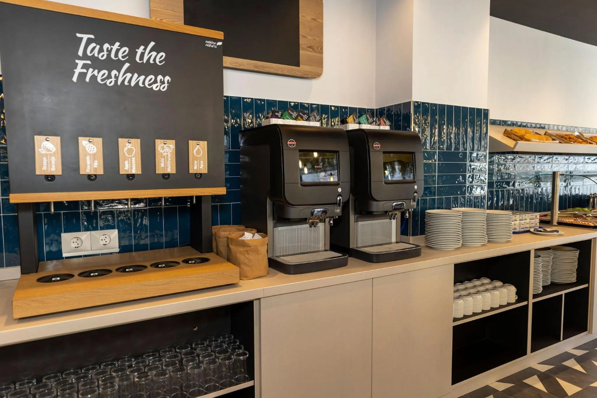 Buffet breakfast in Travelodge Barcelona Poblenou