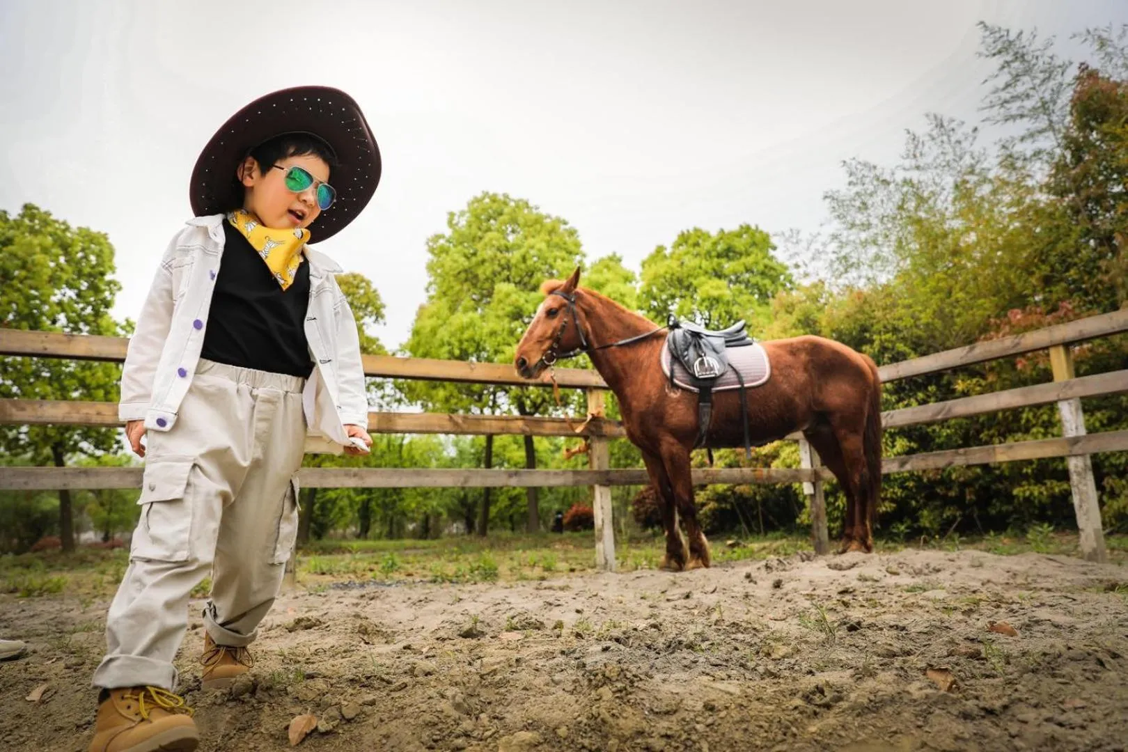 Horse-riding in Siko Grand Hotel Suzhou Yangcheng