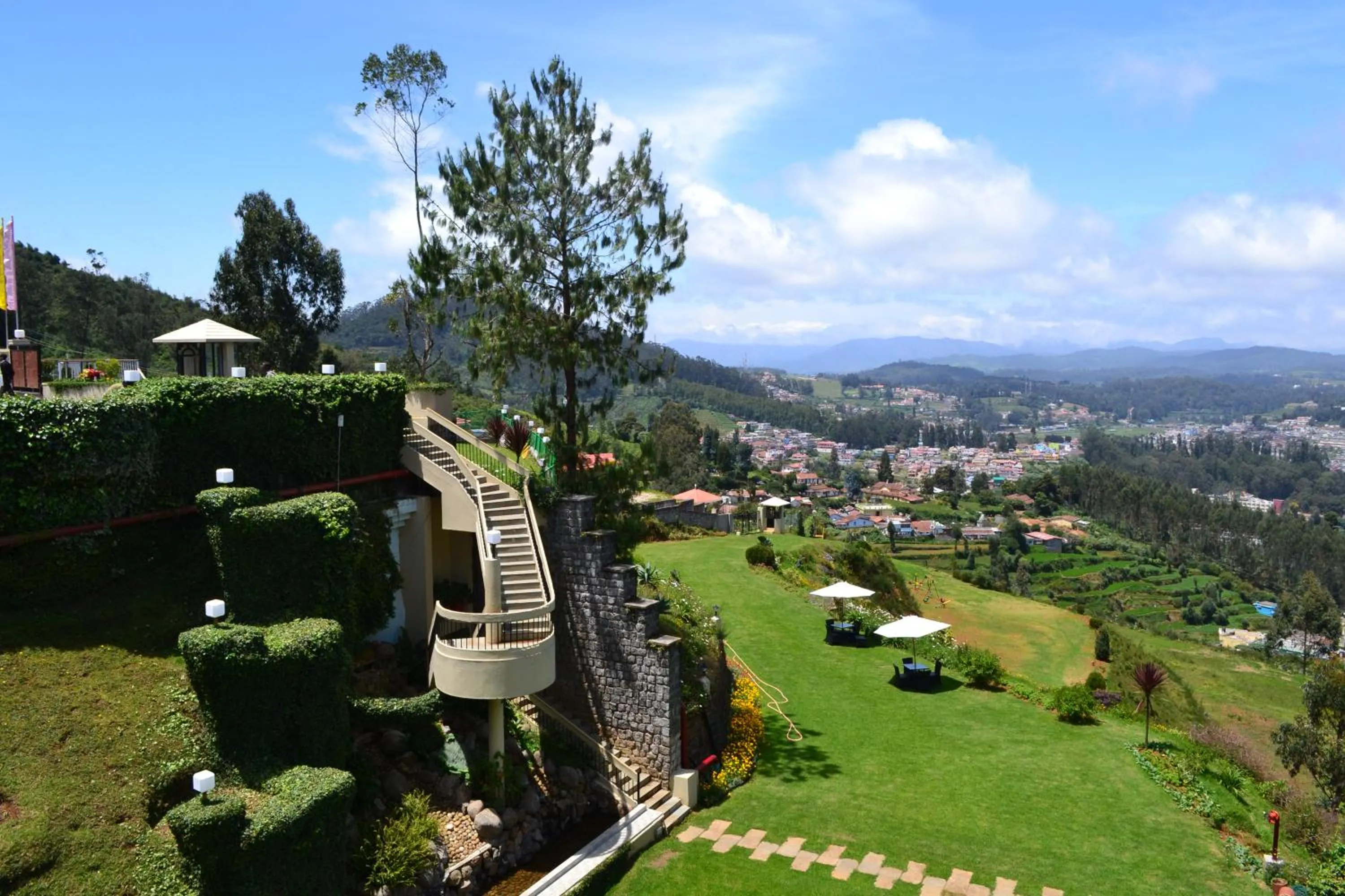Garden in Sinclairs Retreat Ooty
