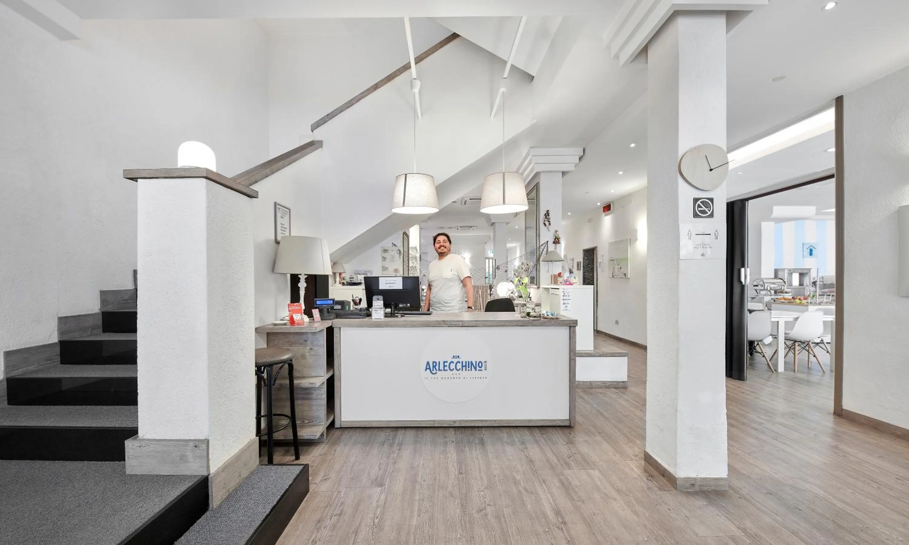 Lobby or reception in Hotel Arlecchino Riccione