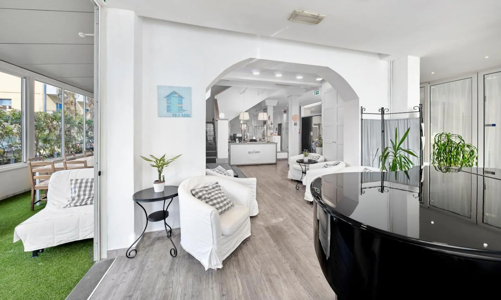 Lobby or reception in Hotel Arlecchino Riccione