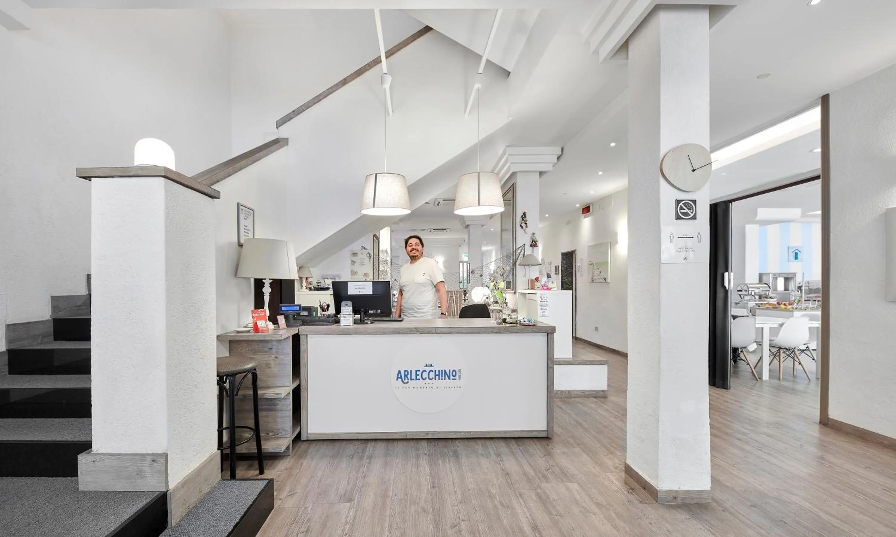 Lobby or reception in Hotel Arlecchino Riccione