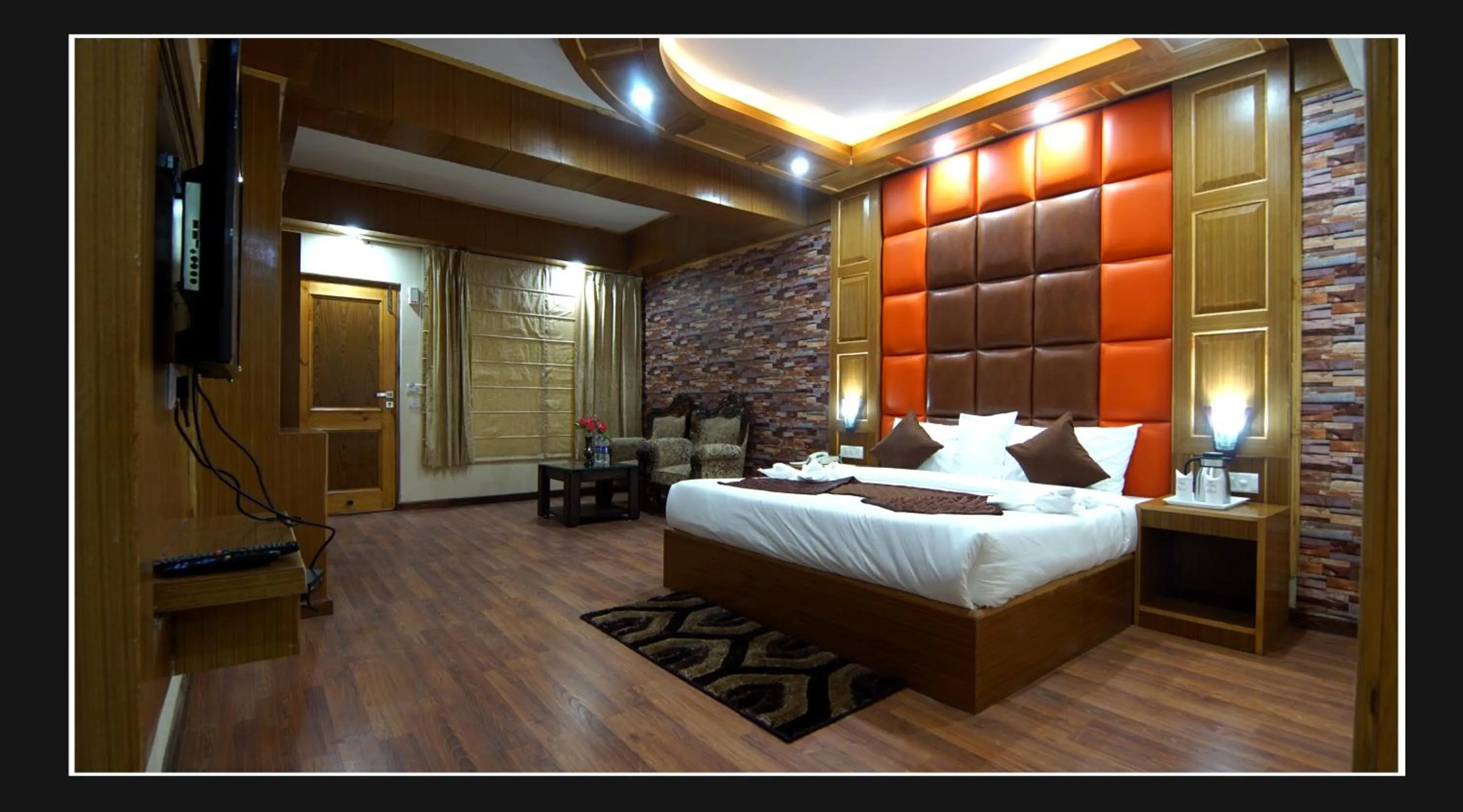 Bed in Grand Krisa Resort & SPA, Manali Experience Luxury With all Weather ACs in Every Room