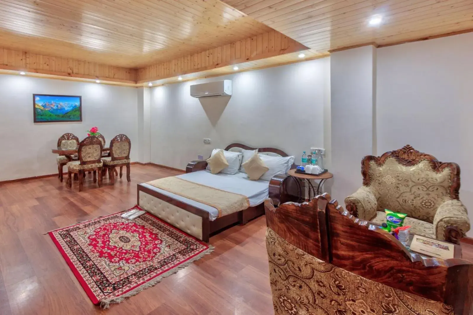 Bed in Grand Krisa Resort & SPA, Manali Experience Luxury With all Weather ACs in Every Room Bed in Grand Krisa Resort & SPA, Manali Experience Luxury With all Weather ACs in Every Room