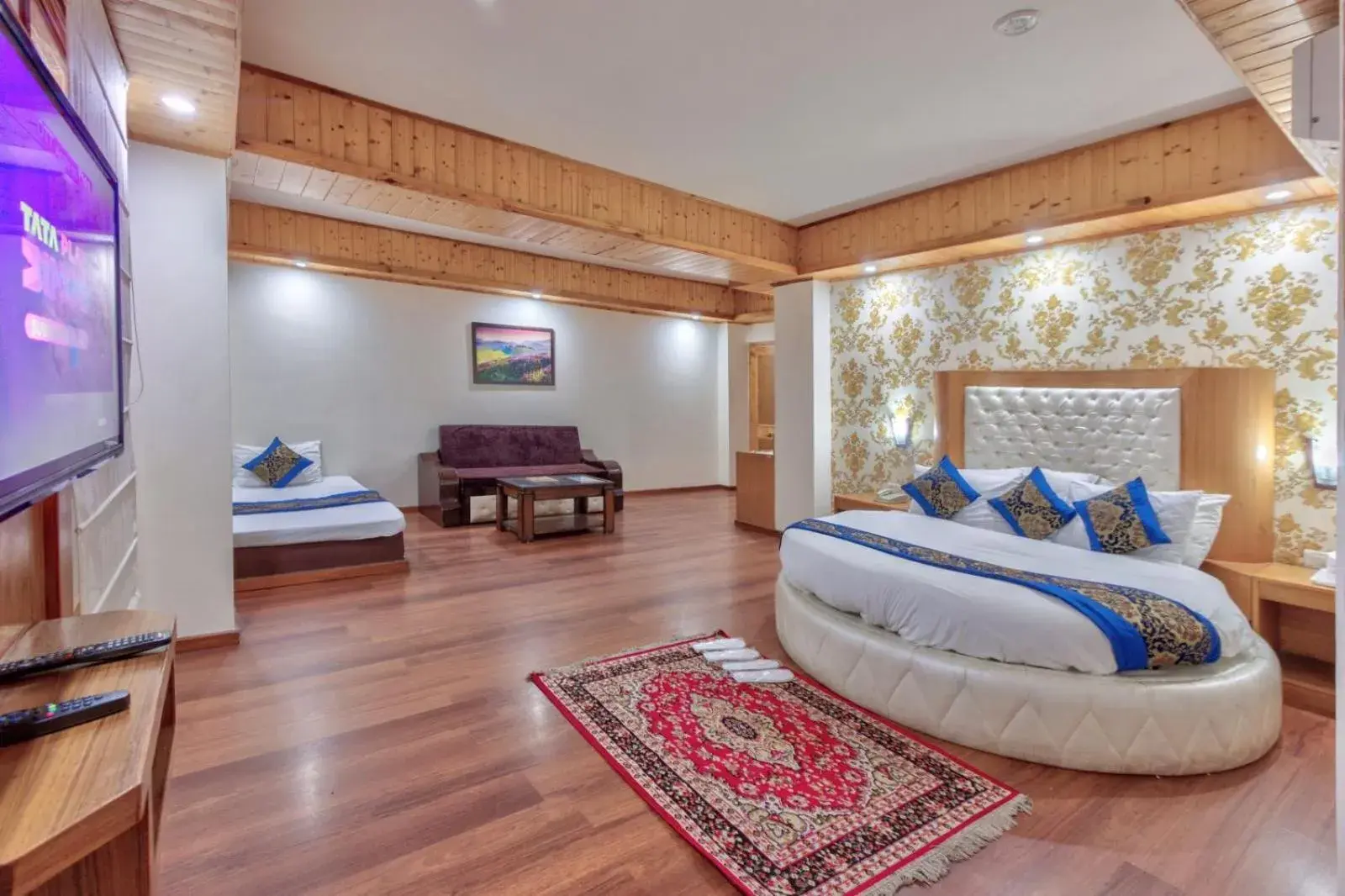 Bed in Grand Krisa Resort & SPA, Manali Experience Luxury With all Weather ACs in Every Room Bed in Grand Krisa Resort & SPA, Manali Experience Luxury With all Weather ACs in Every Room
