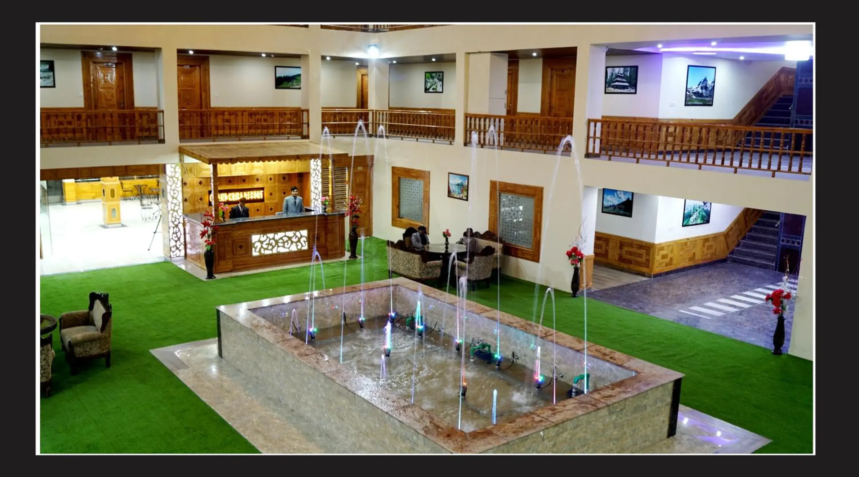 Lobby or reception in Grand Krisa Resort & SPA, Manali Experience Luxury With all Weather ACs in Every Room Lobby or reception in Grand Krisa Resort & SPA, Manali Experience Luxury With all Weather ACs in Every Room