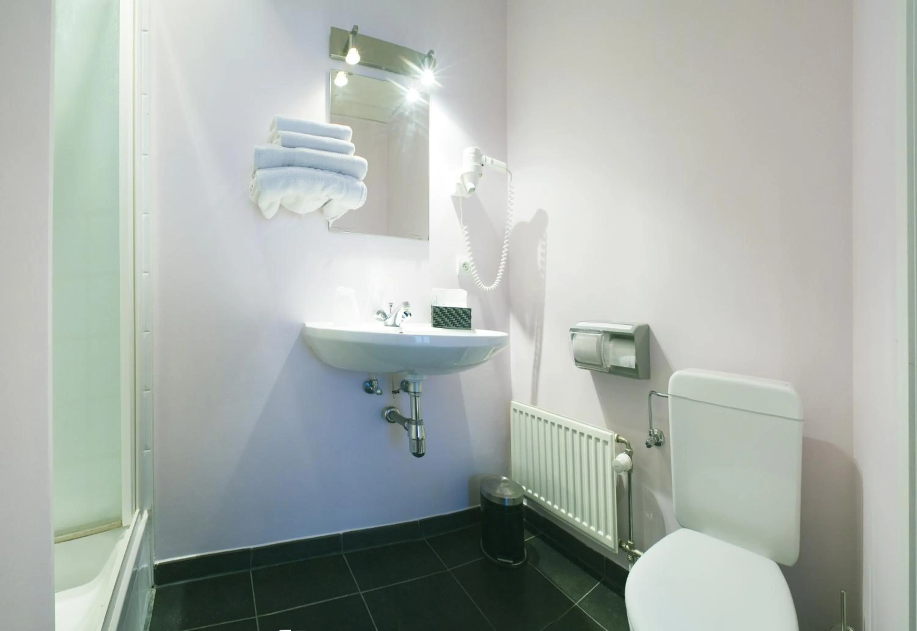 Bathroom in Alpha Hotel