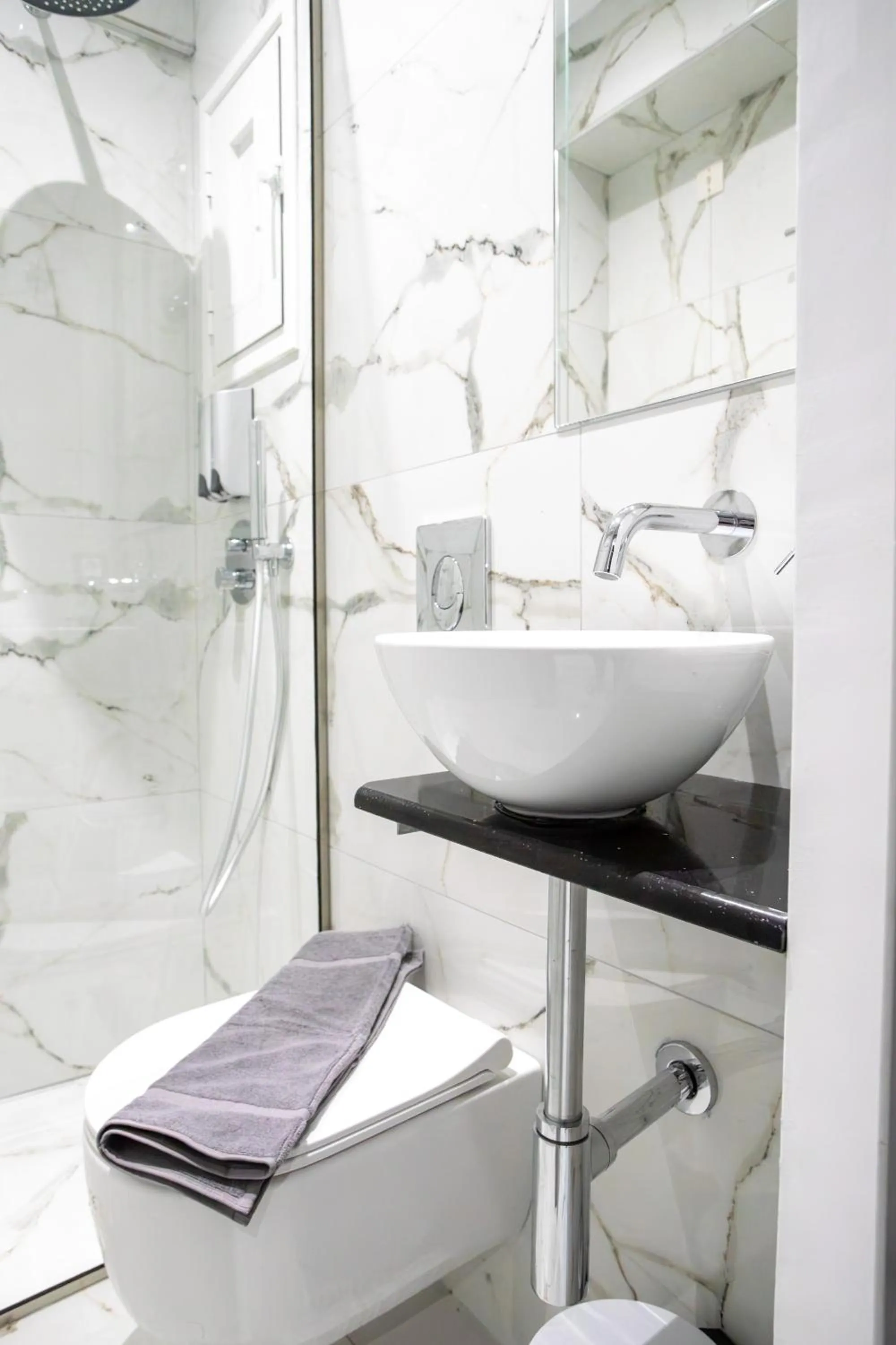 Shower in Star Hotel