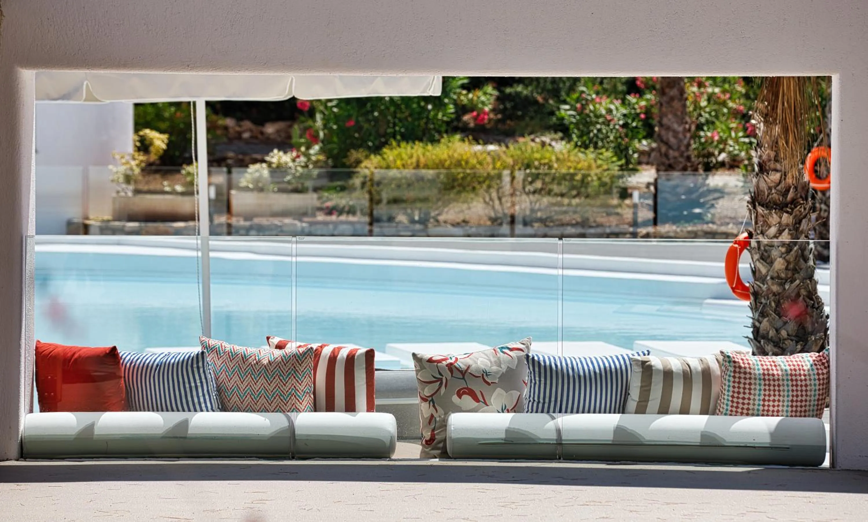 Patio in Marpunta Resort, Santikos Collection