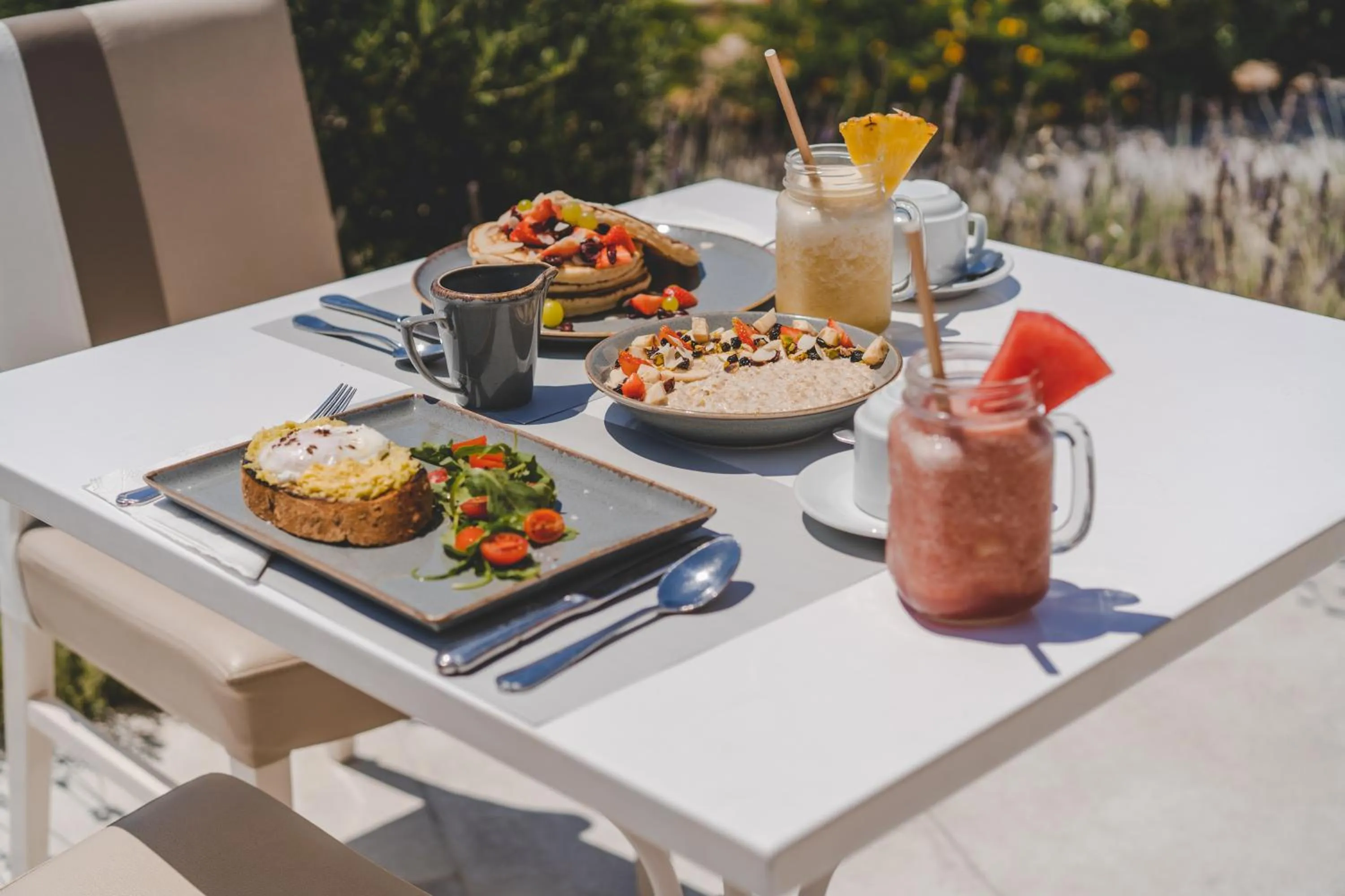 Breakfast in Marpunta Resort, Santikos Collection