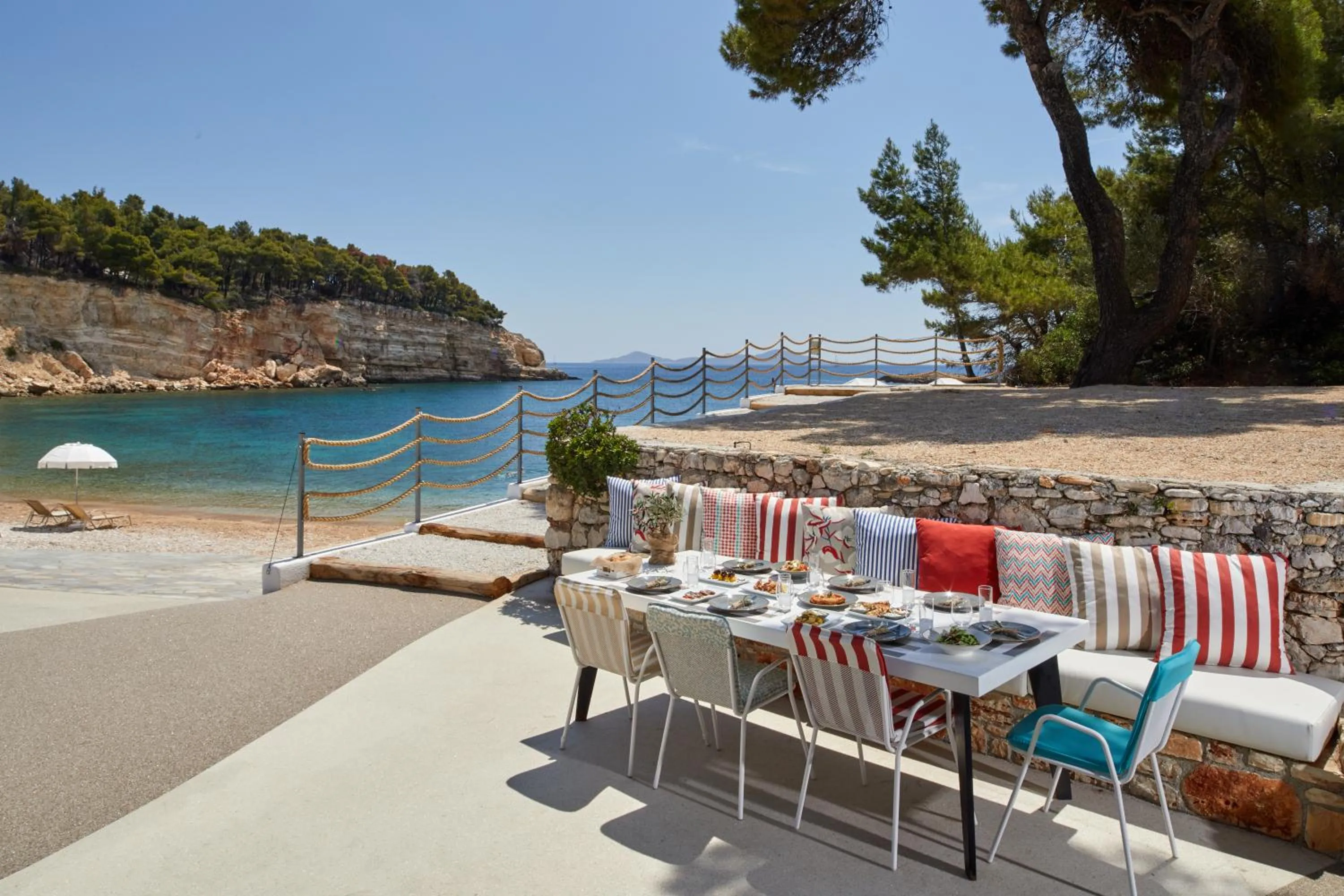 Beach in Marpunta Resort, Santikos Collection