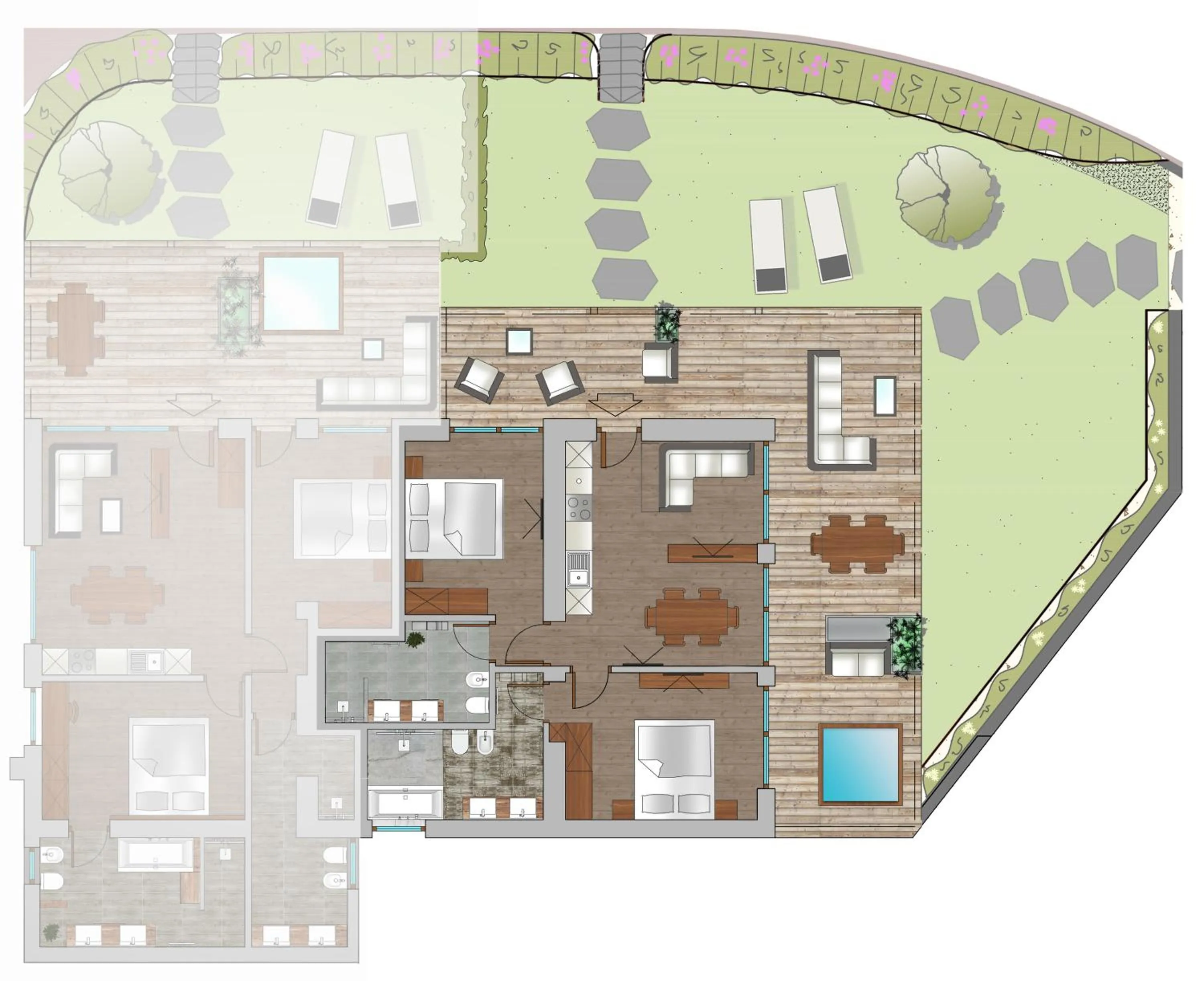 Floor plan in SOFTALPIN Garden Suites