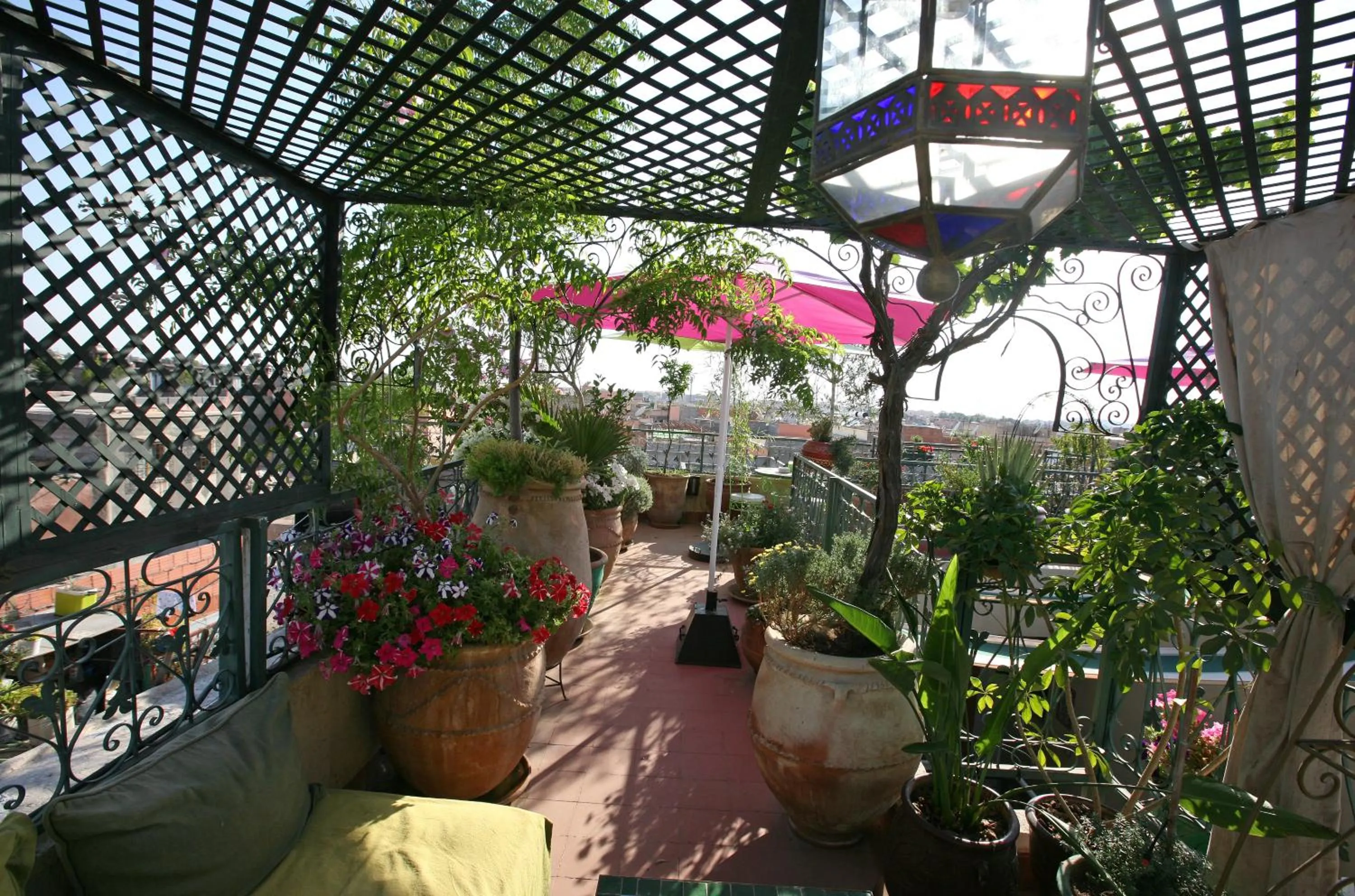 Balcony/Terrace in Riad Cherihane