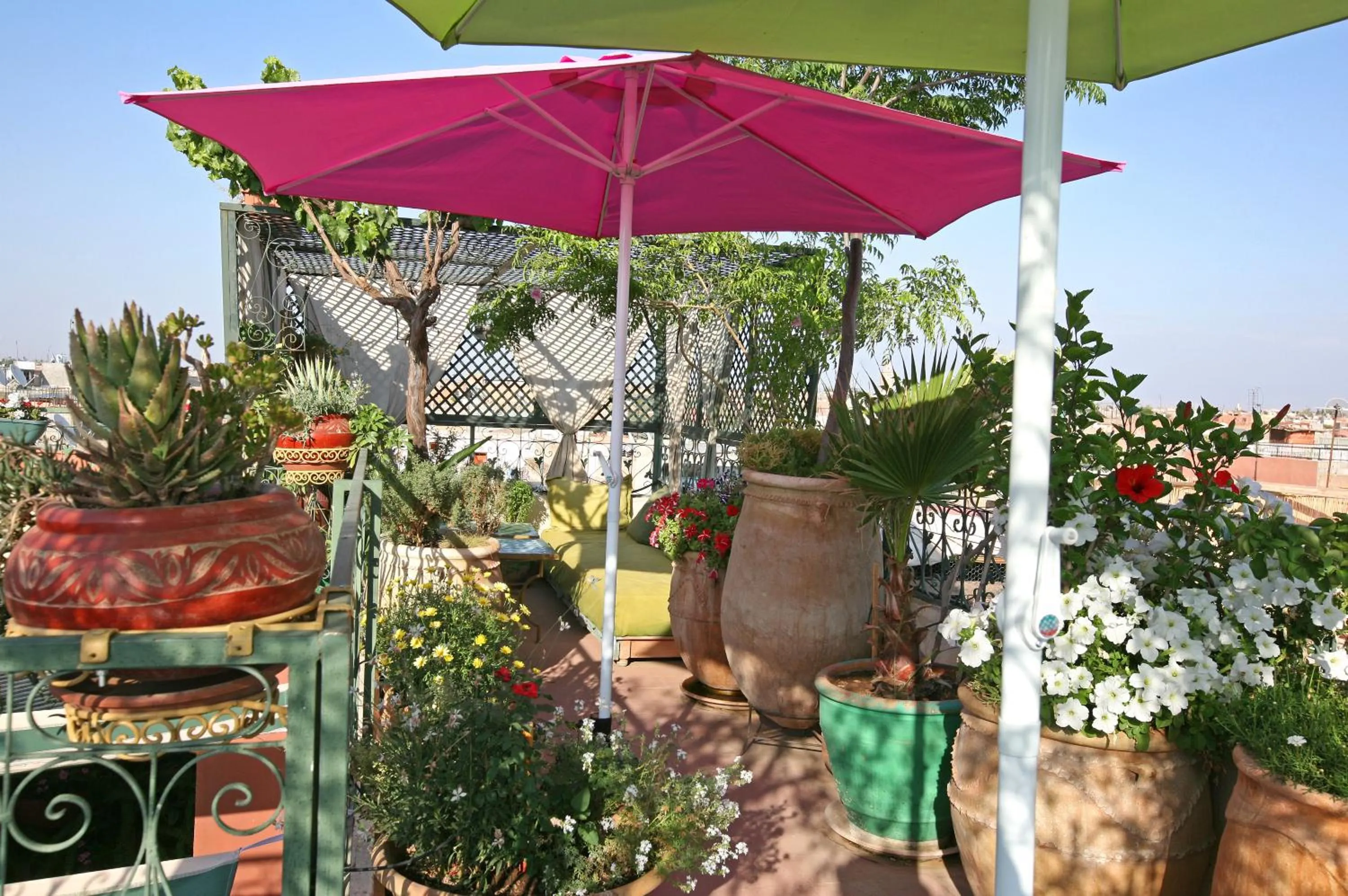 Balcony/Terrace in Riad Cherihane