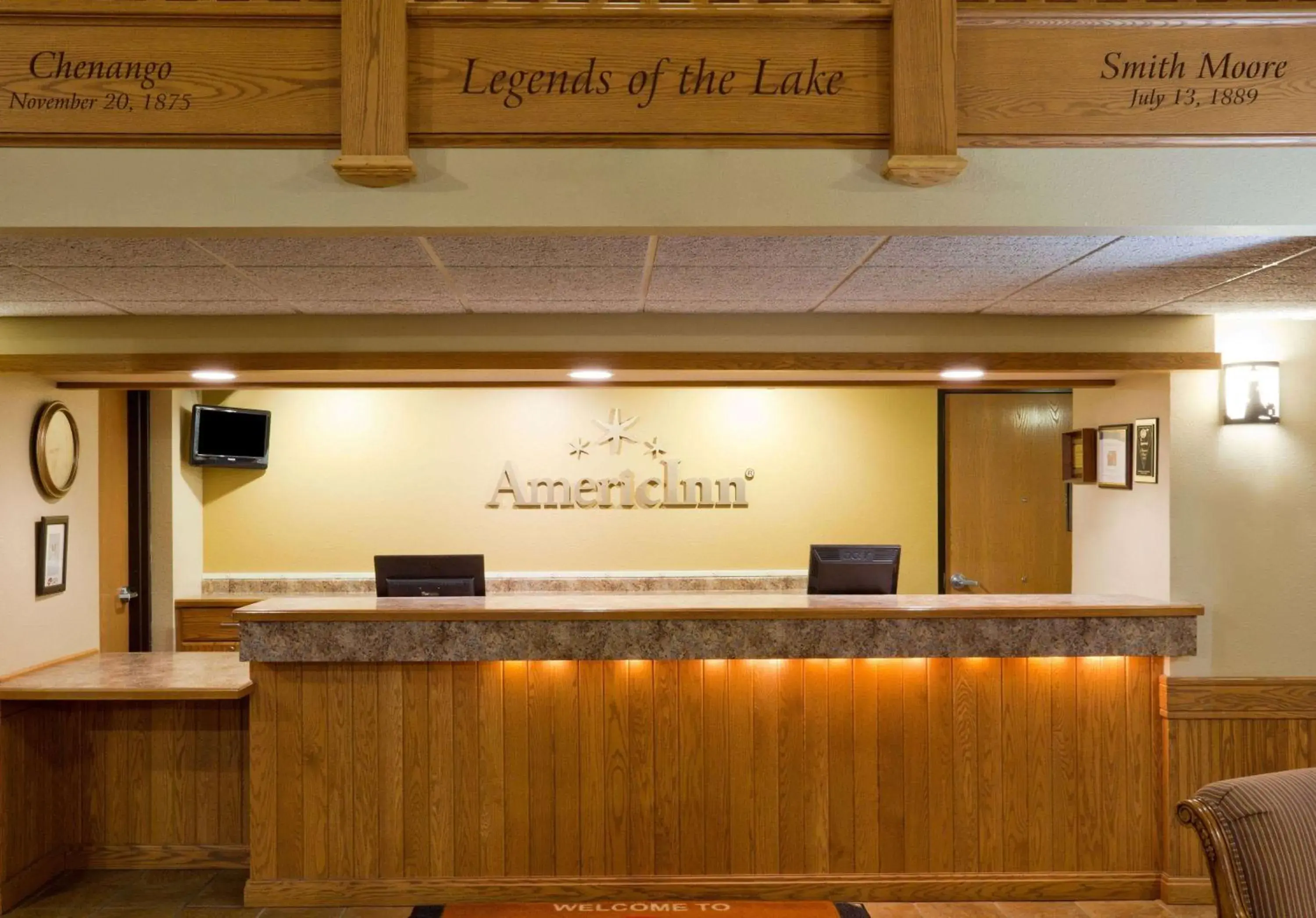 Lobby or reception in AmericInn by Wyndham Wetmore Munising Lobby or reception in AmericInn by Wyndham Wetmore Munising