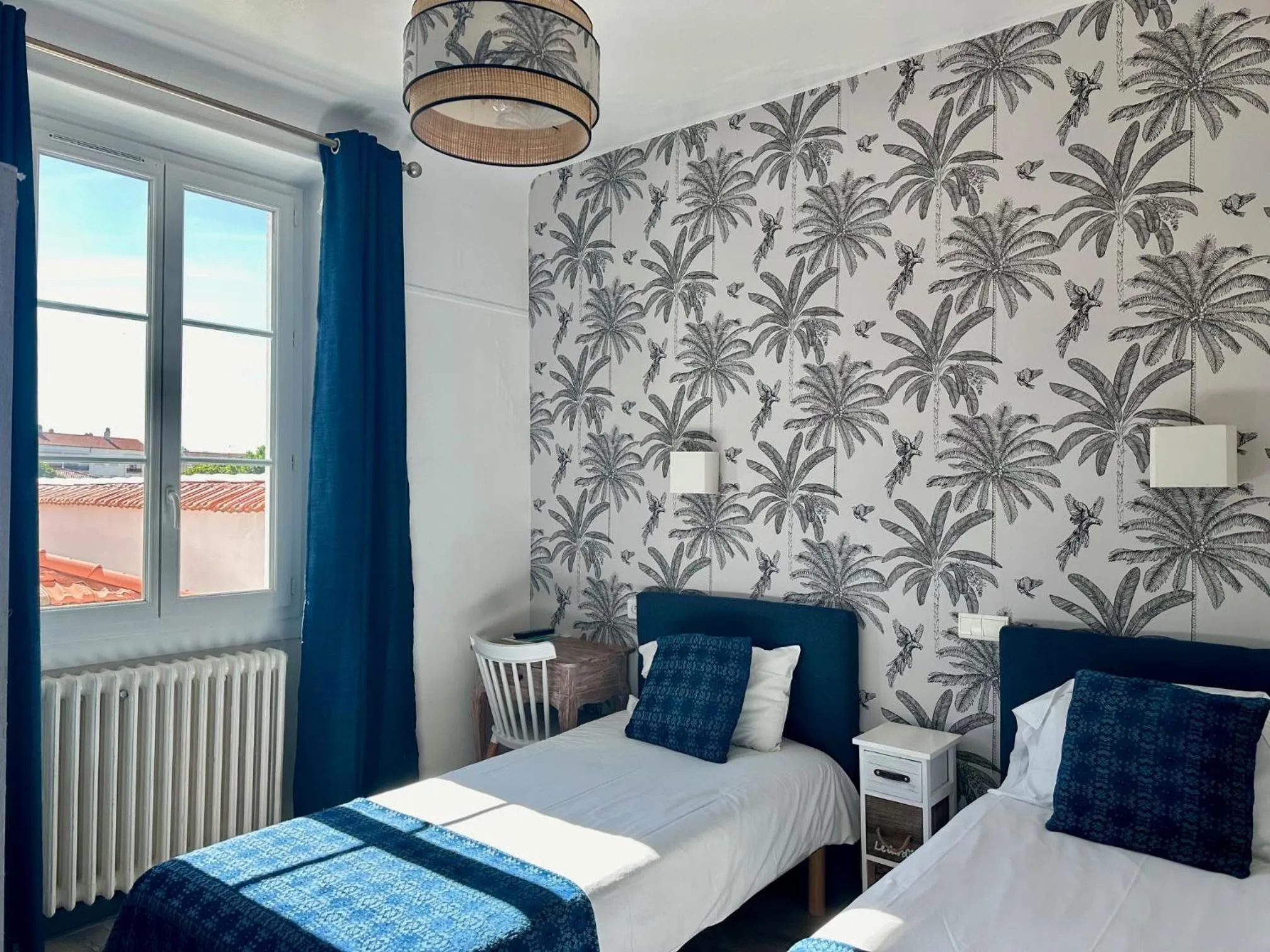 Decorative detail, Bed in Hôtel Parc Mazon-Biarritz