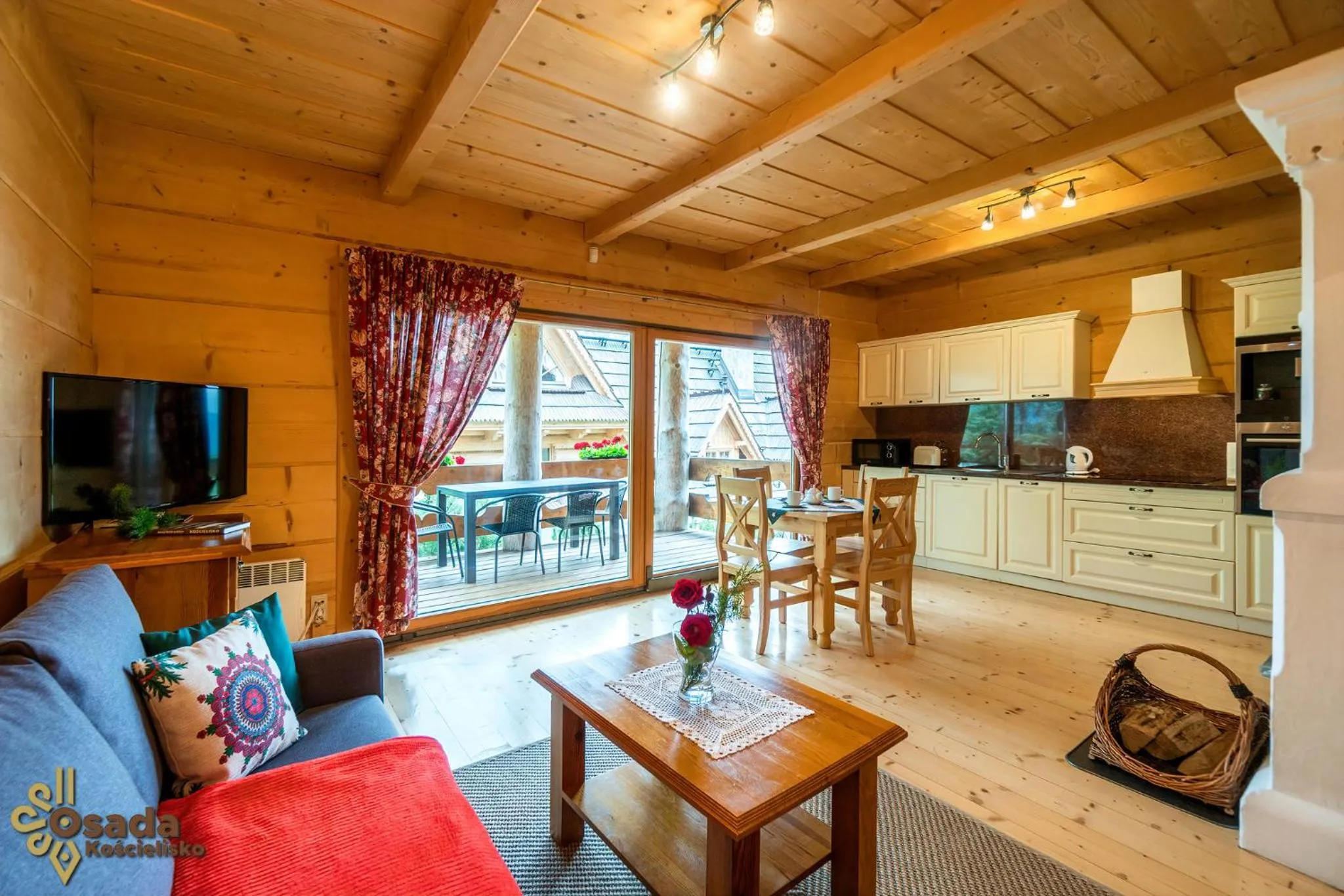 Kitchen or kitchenette in Osada Kościelisko - Tatry na Wyciągnięcie Ręki