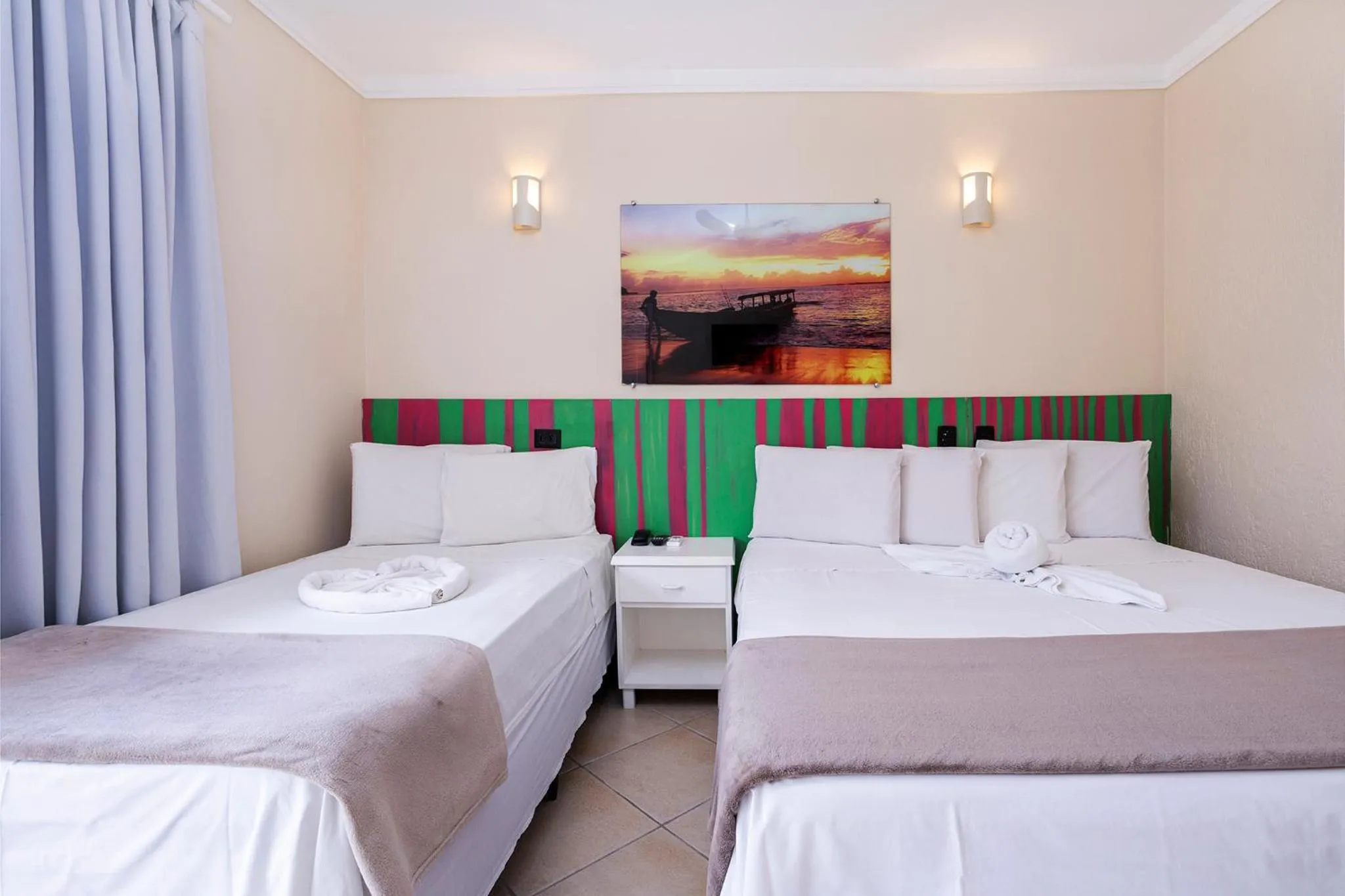 Bed in Pousada Azul da Cor do Mar