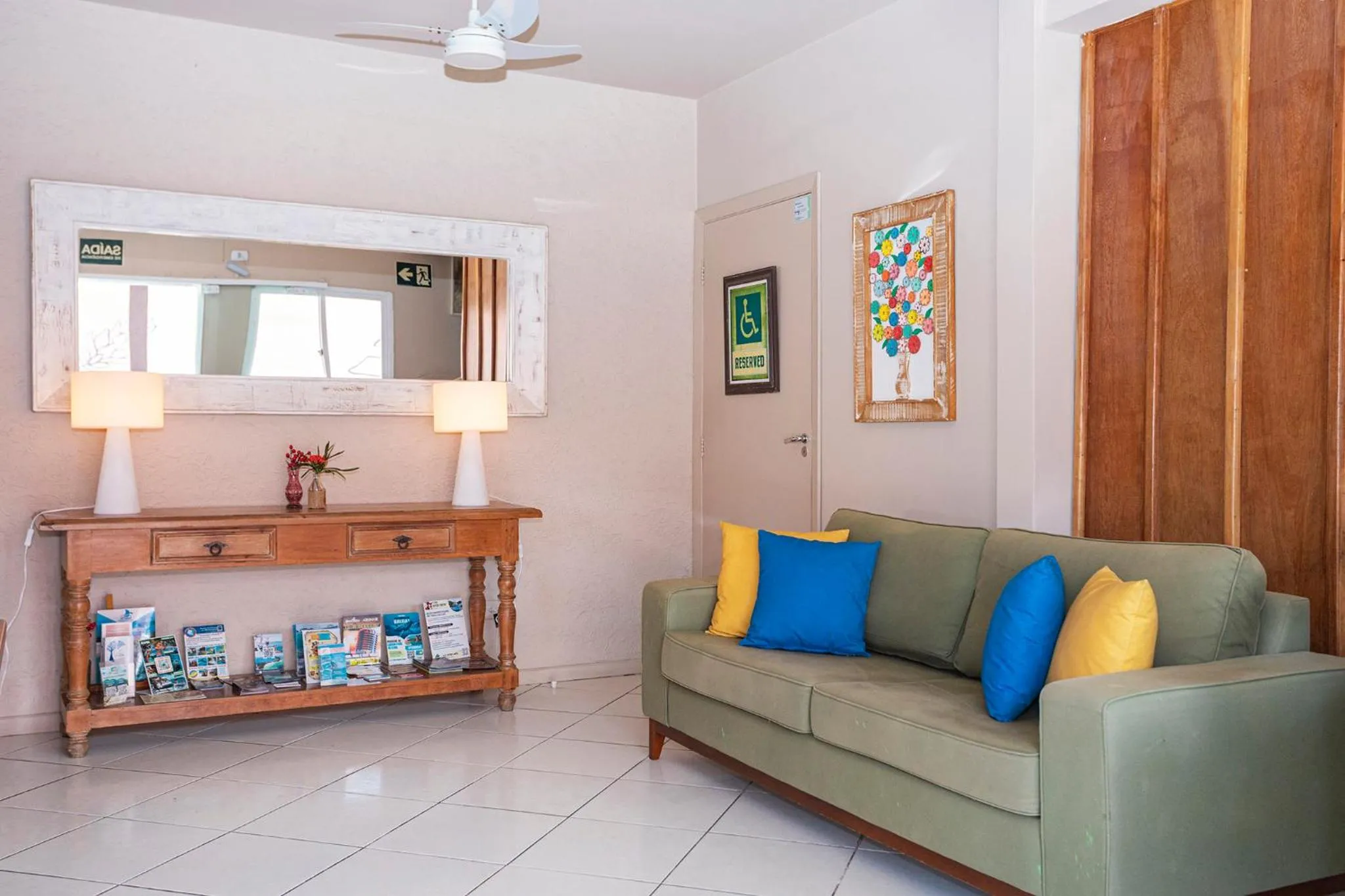 Lobby or reception in Pousada Azul da Cor do Mar