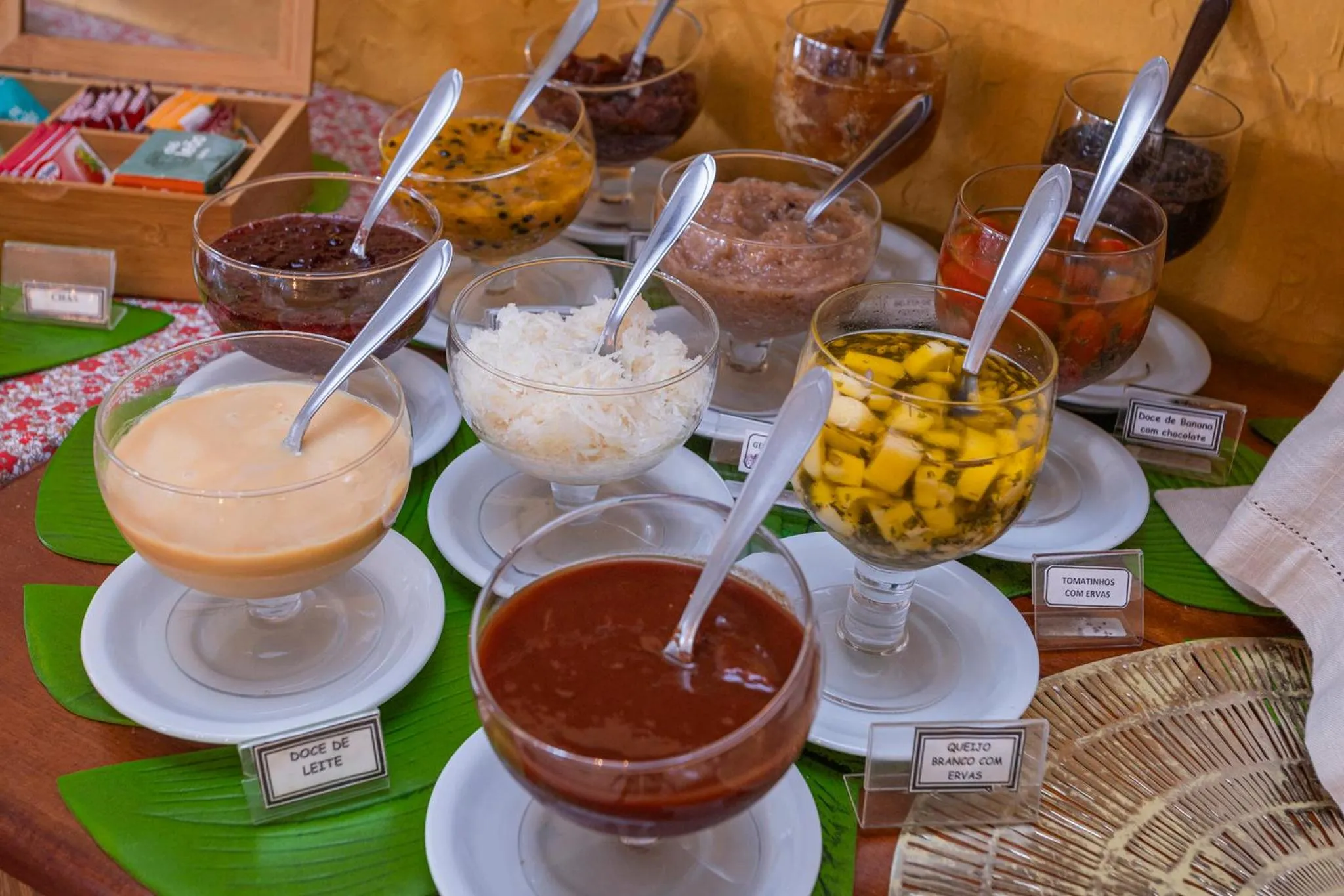 Breakfast in Pousada Azul da Cor do Mar