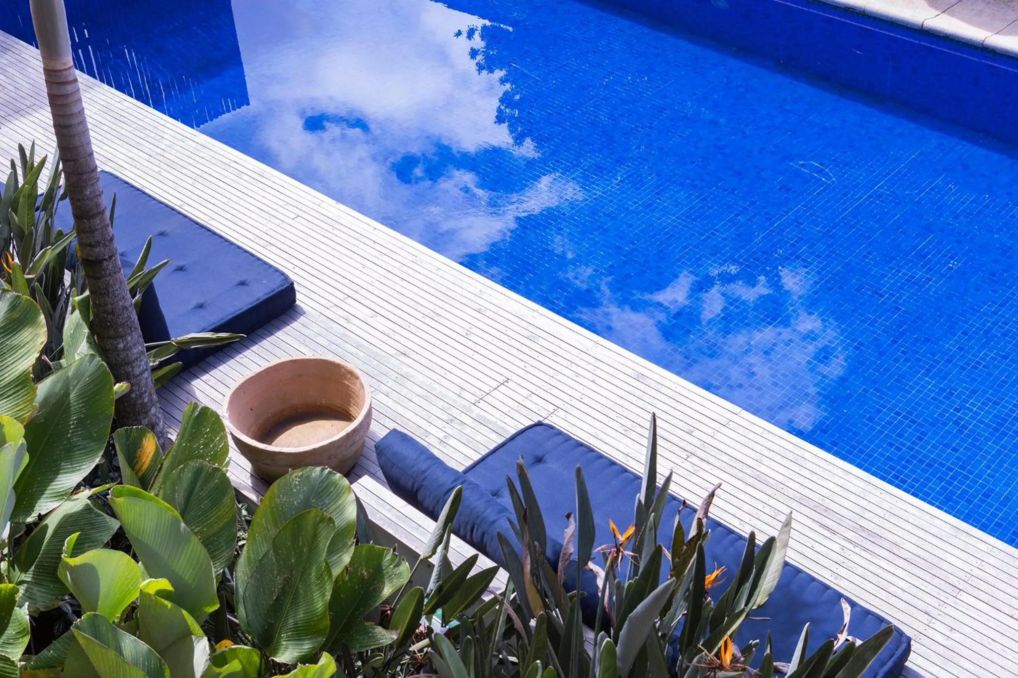 Pool view in Pousada Azul da Cor do Mar