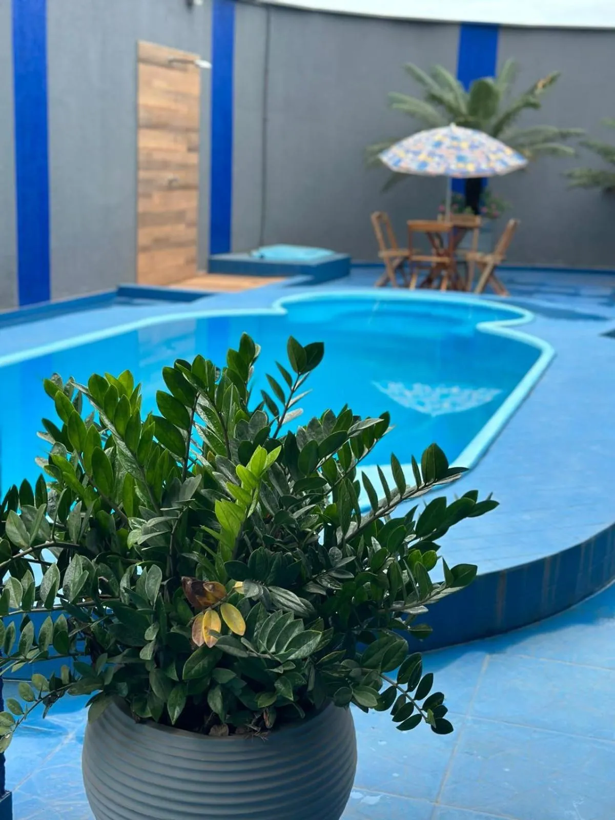 Pool view in Recife Palace Hotel