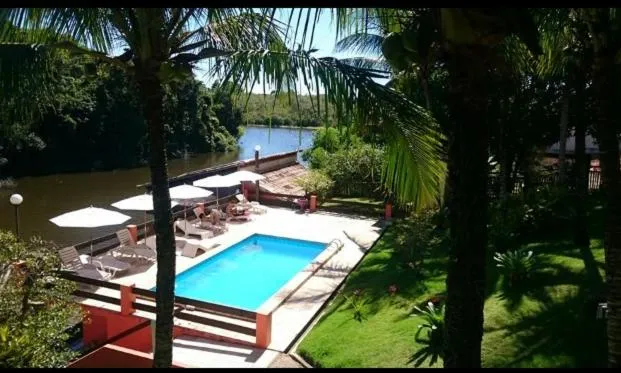 Swimming pool in Pousada Lagoa da Mata