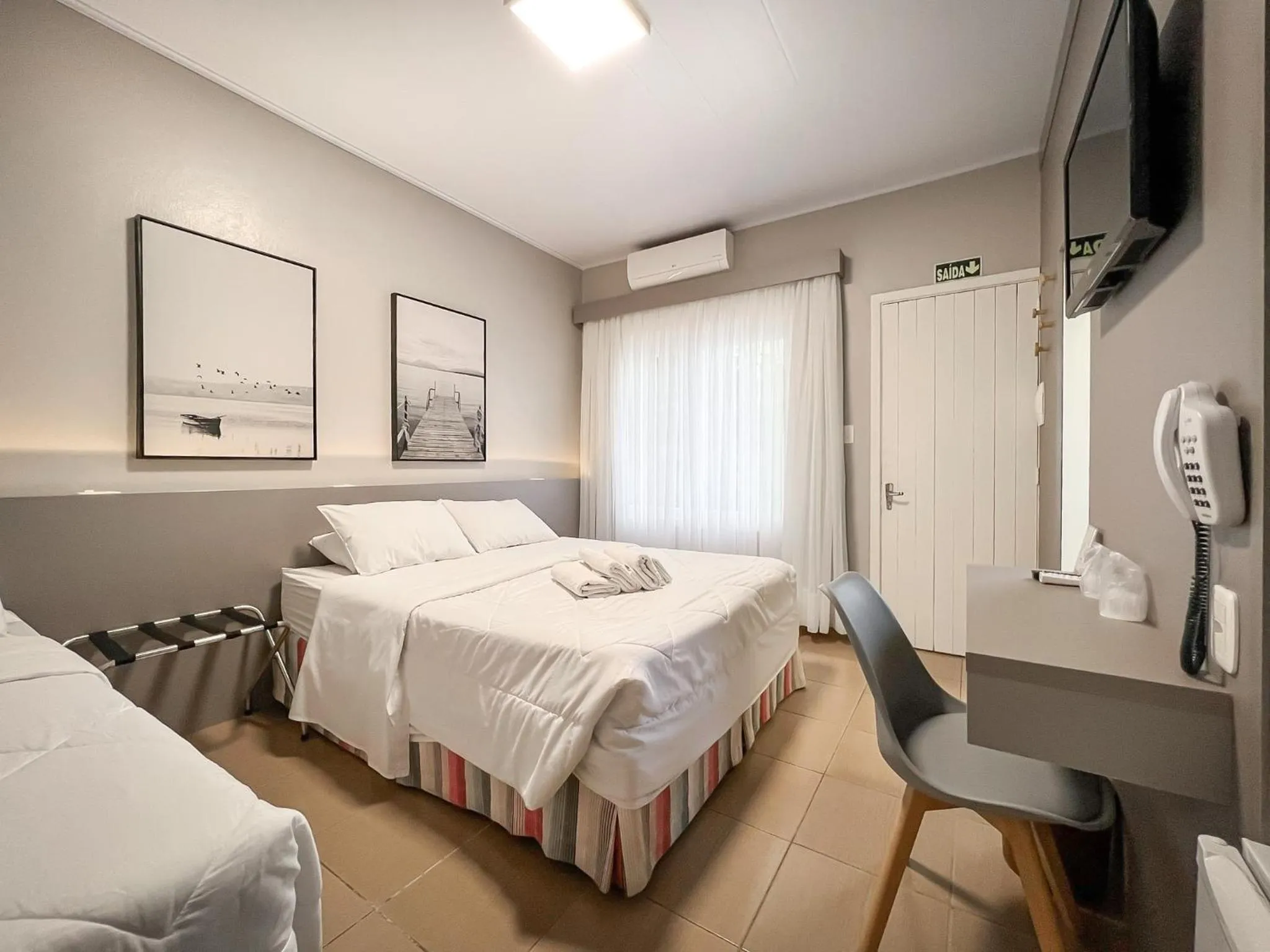 Area and facilities, Bed in Pousada Solar Viena