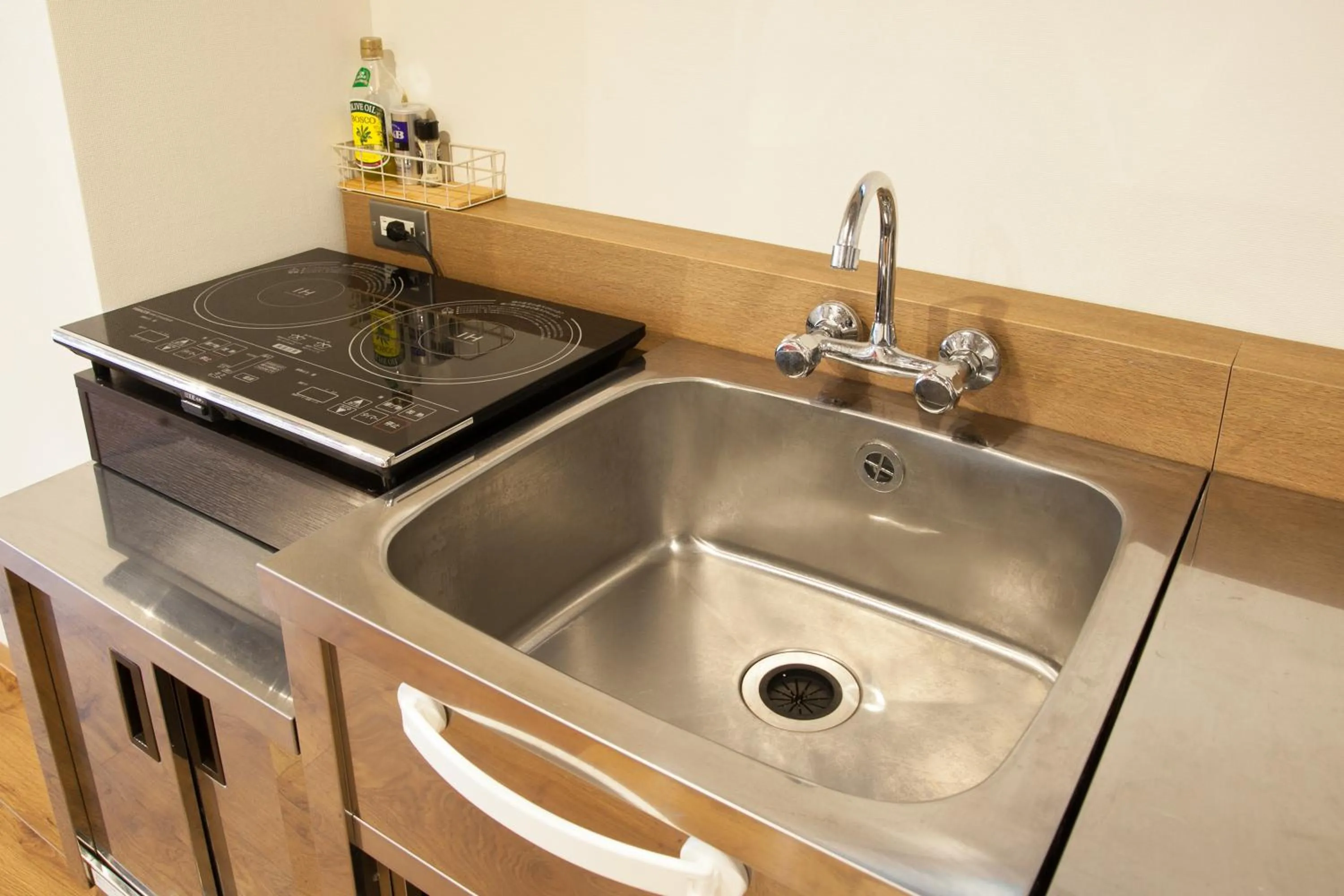 Communal kitchen in Hotel Cocoro Inn Asakusa Kuramae