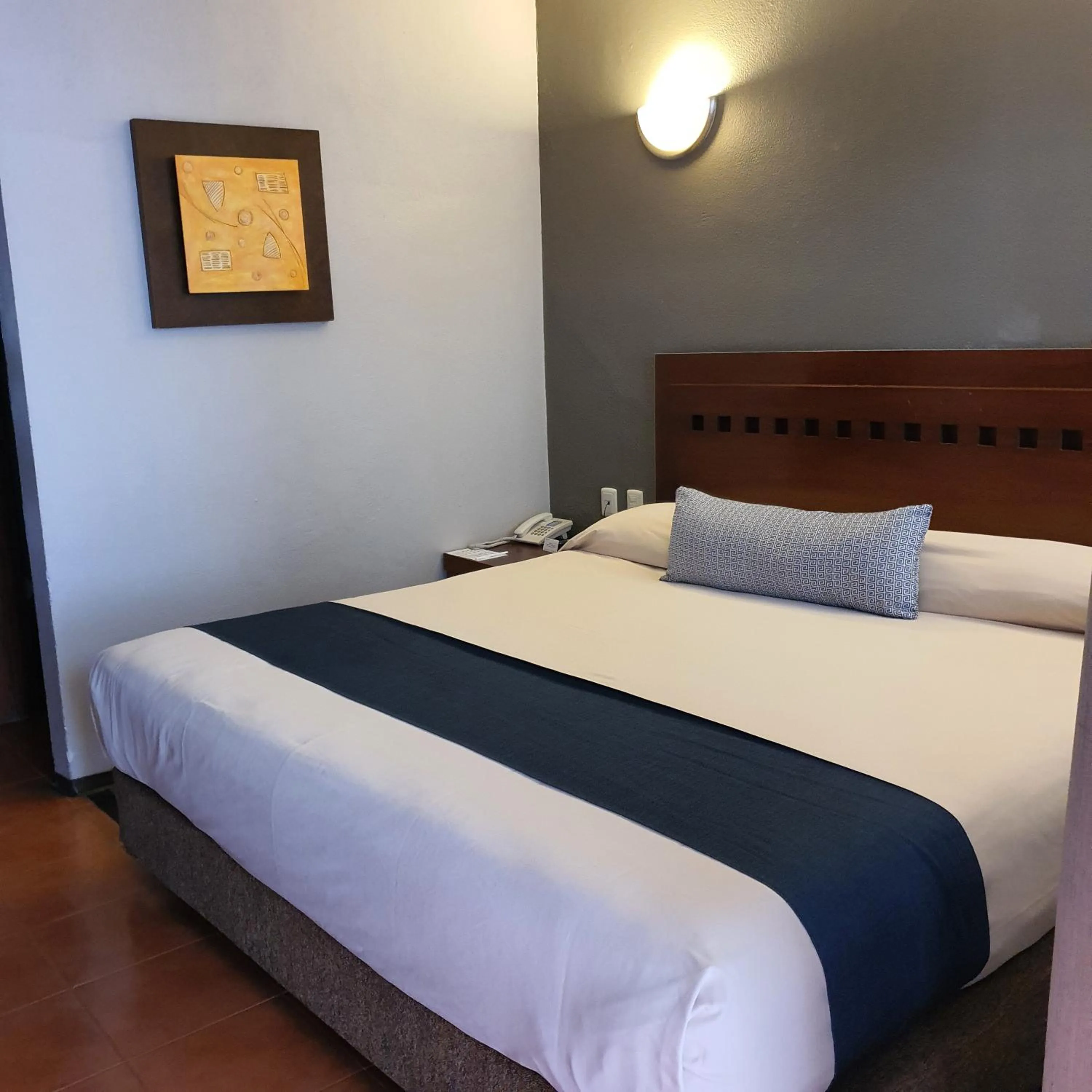 Bed in Hotel Panamerican