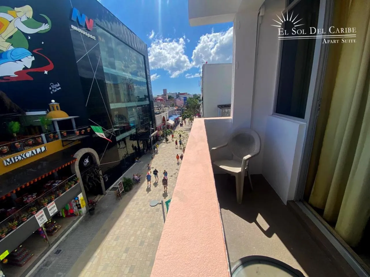 Balcony/Terrace in "5th Av" Sol del Caribe Apart Hotel