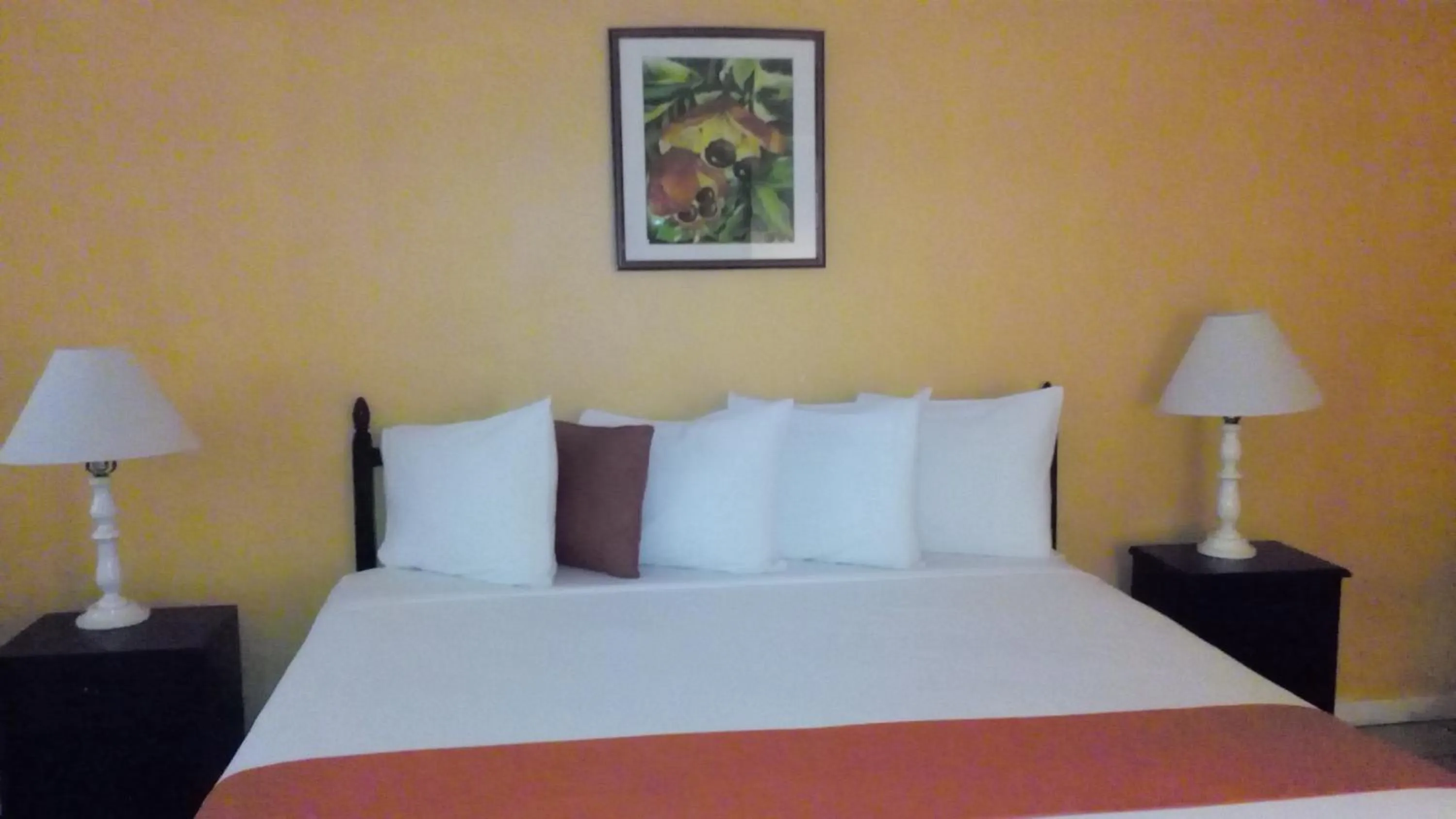 Decorative detail, Bed in Pineapple Court Hotel