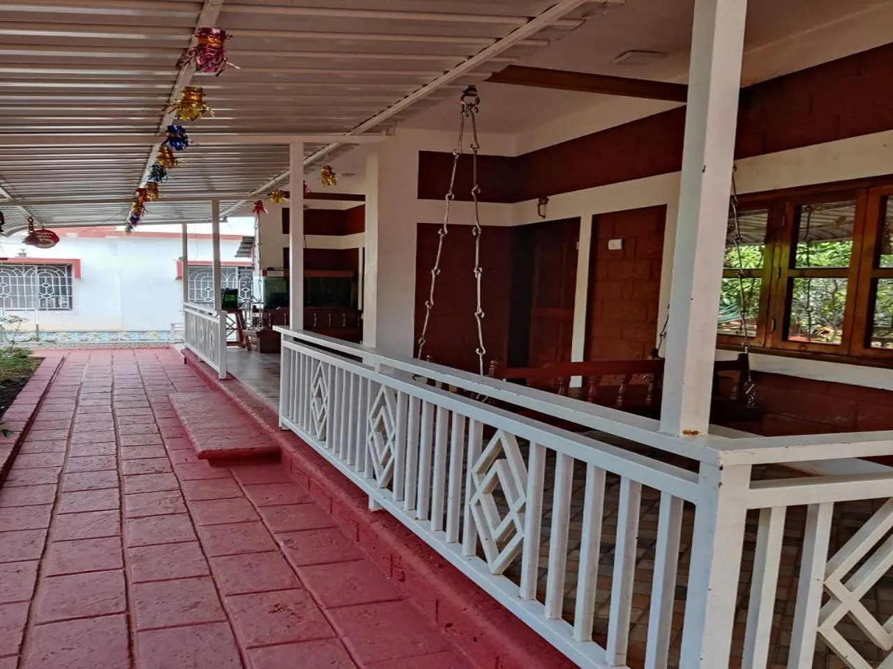 Patio in Redstone House by Oxystays Hospitality