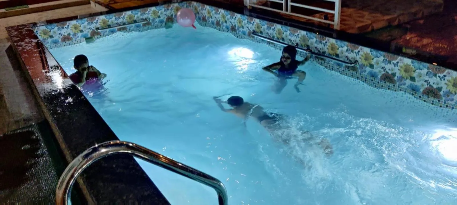 Pool view in Redstone House by Oxystays Hospitality