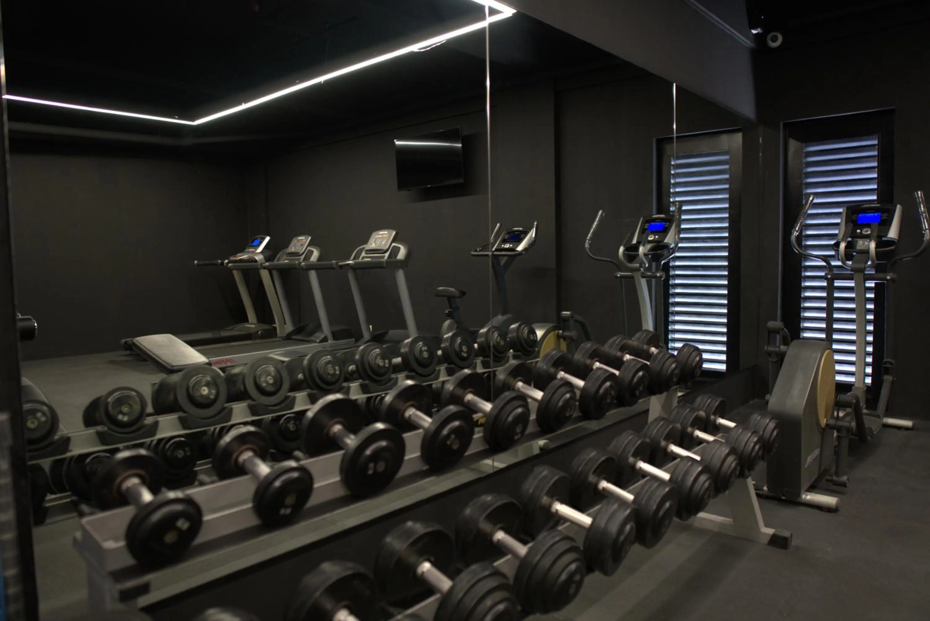 Fitness centre/facilities in Luxent Hotel