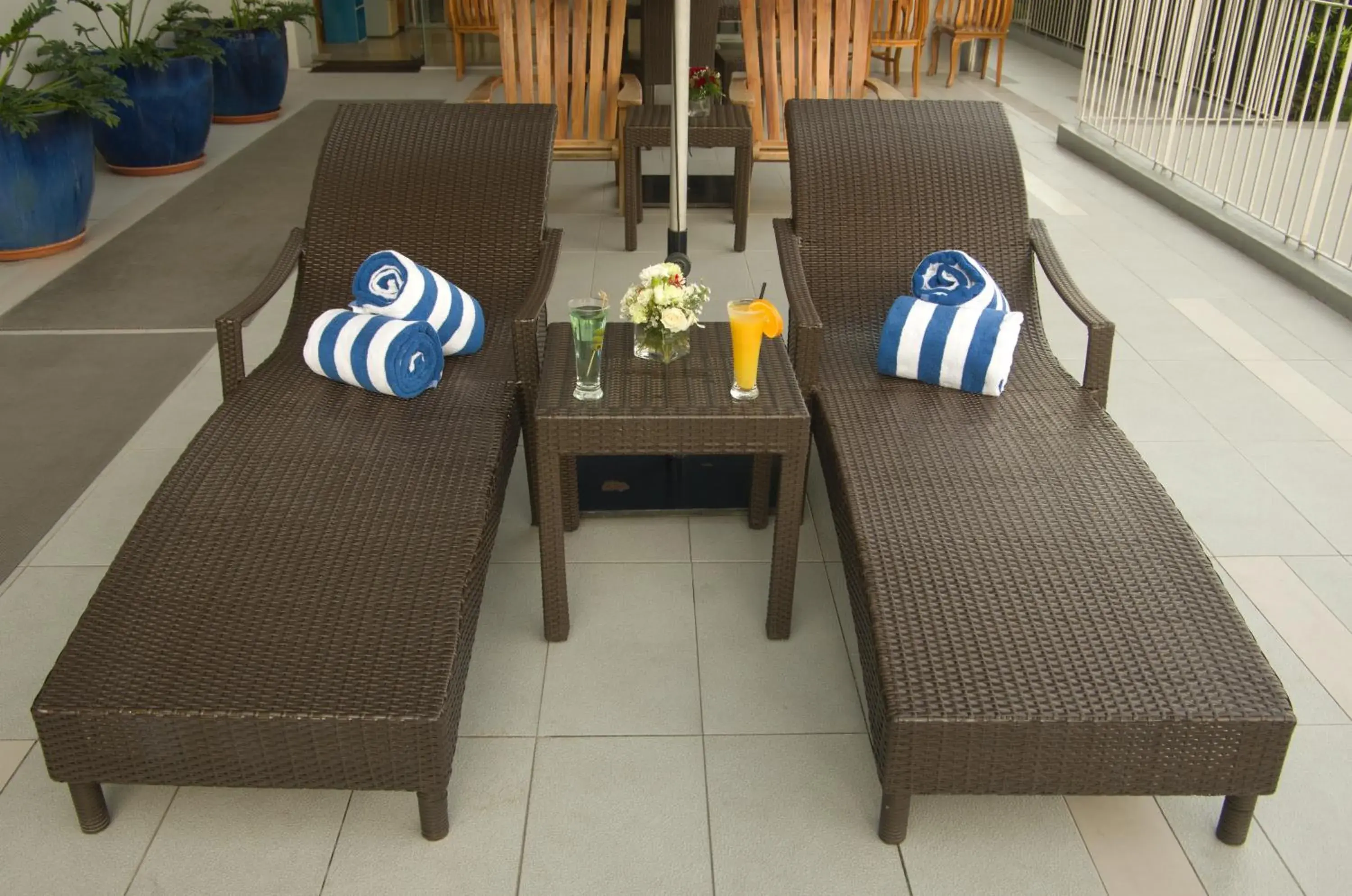 Pool view in Luxent Hotel Pool view in Luxent Hotel