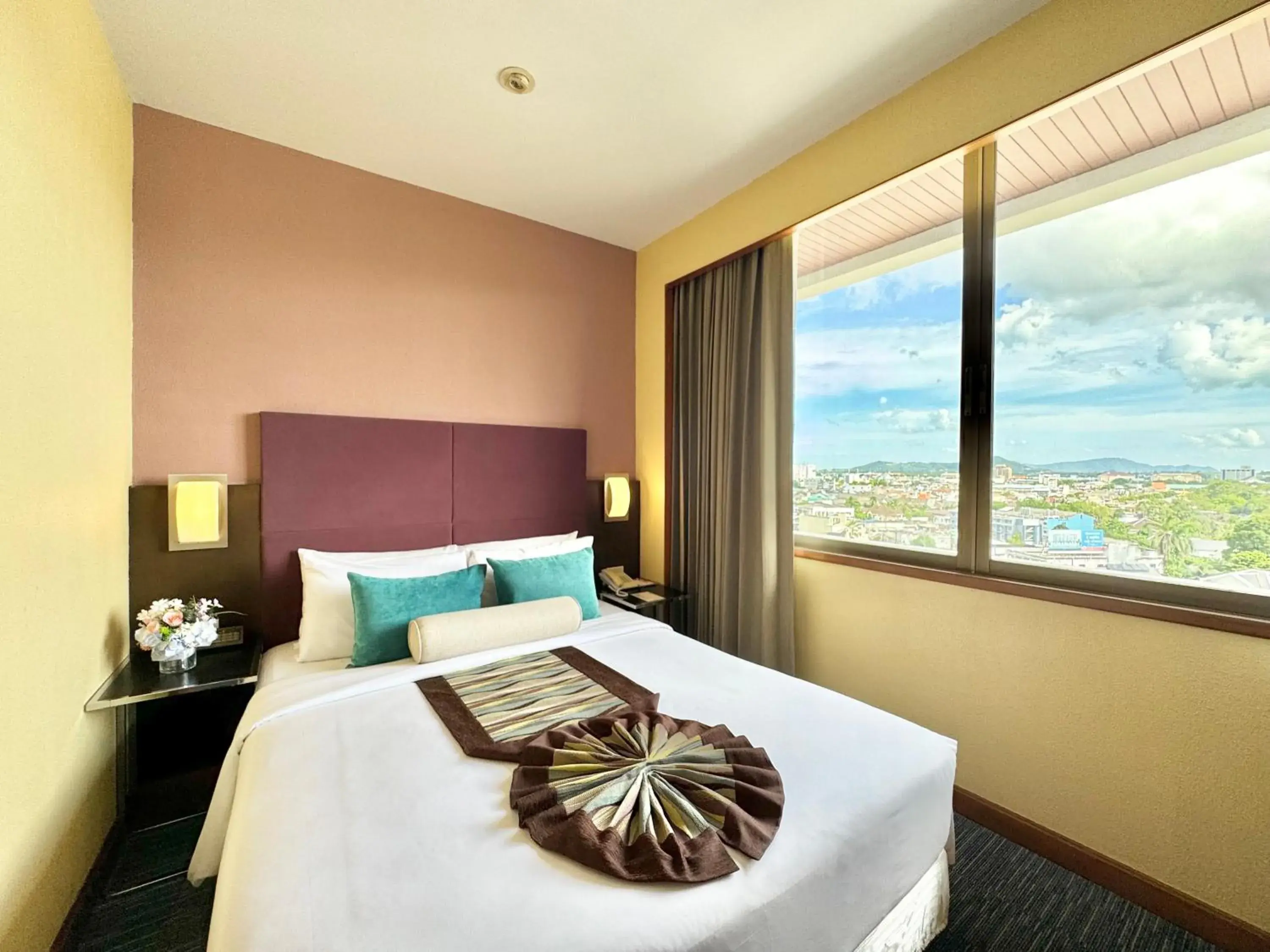 View (from property/room), Bed in Phuket Merlin Hotel View (from property/room), Bed in Phuket Merlin Hotel