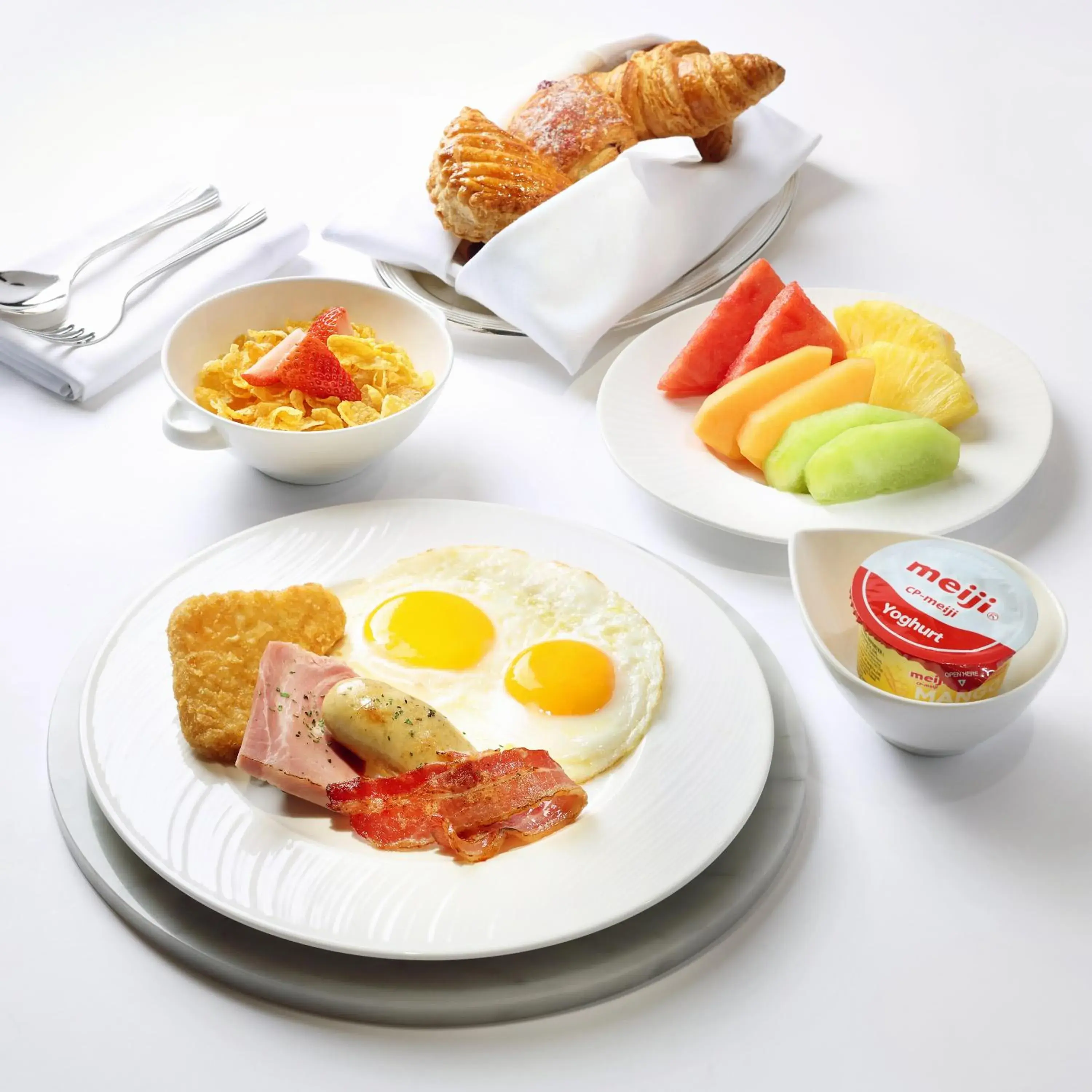 American breakfast in Conrad Hong Kong American breakfast in Conrad Hong Kong