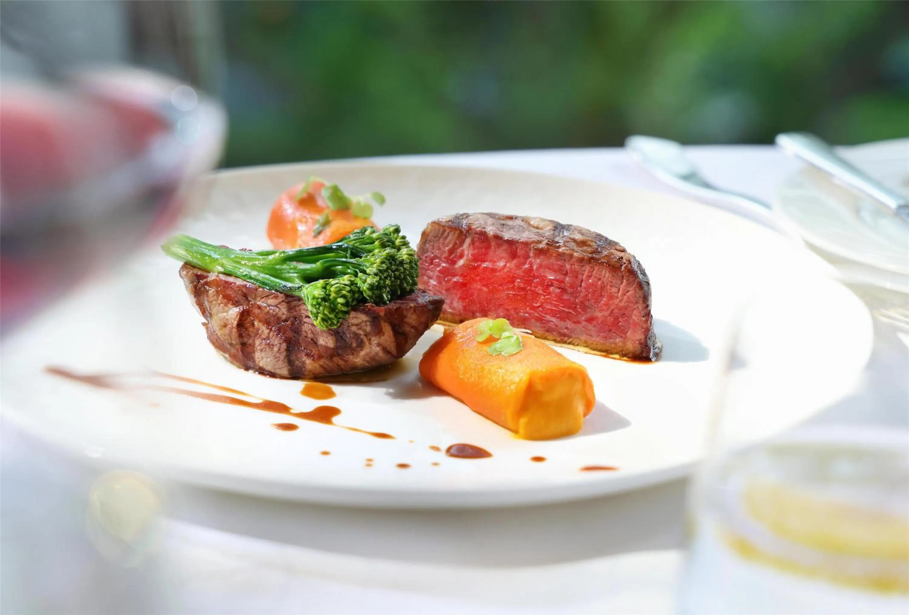 Dining area in Conrad Hong Kong