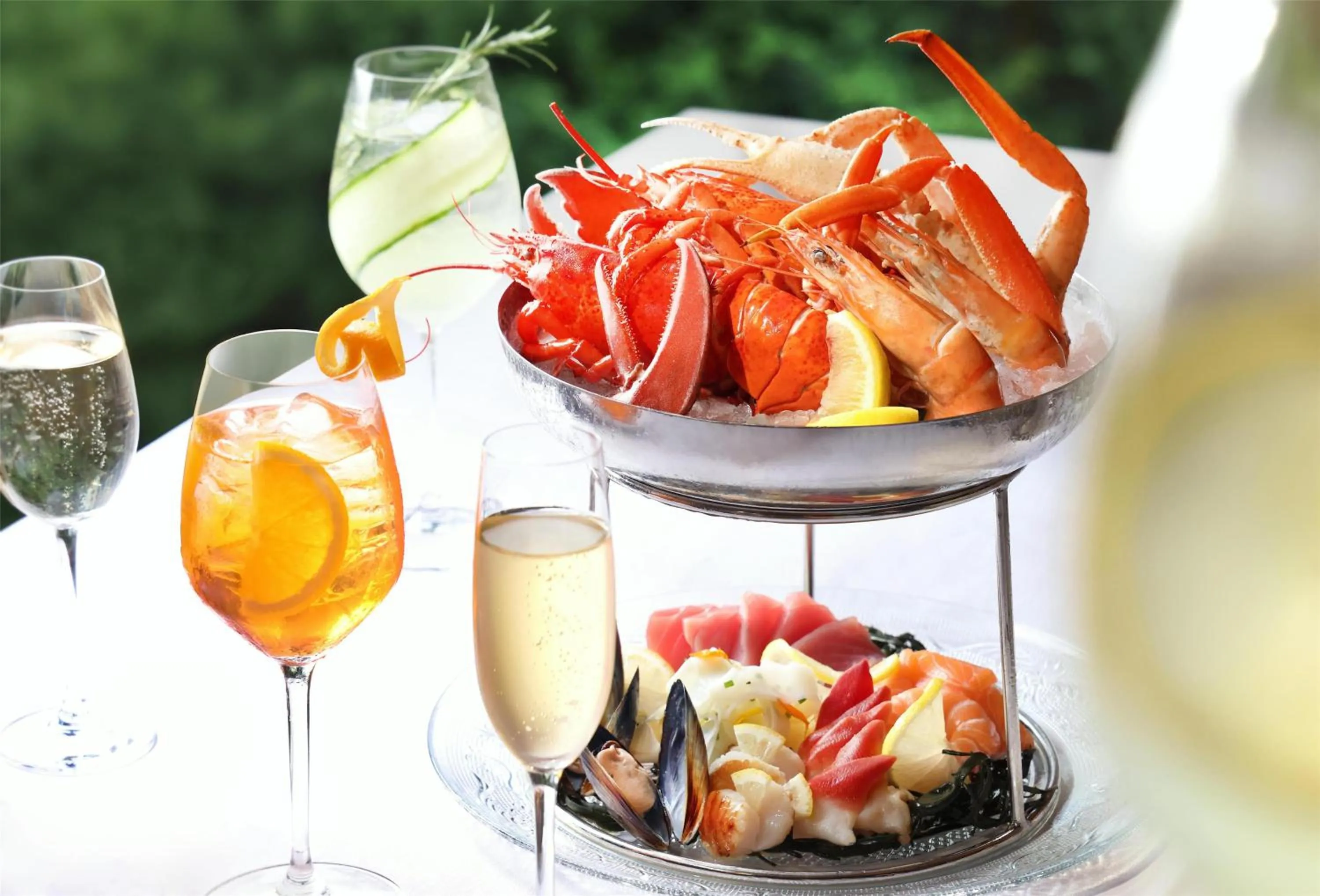 Dining area in Conrad Hong Kong