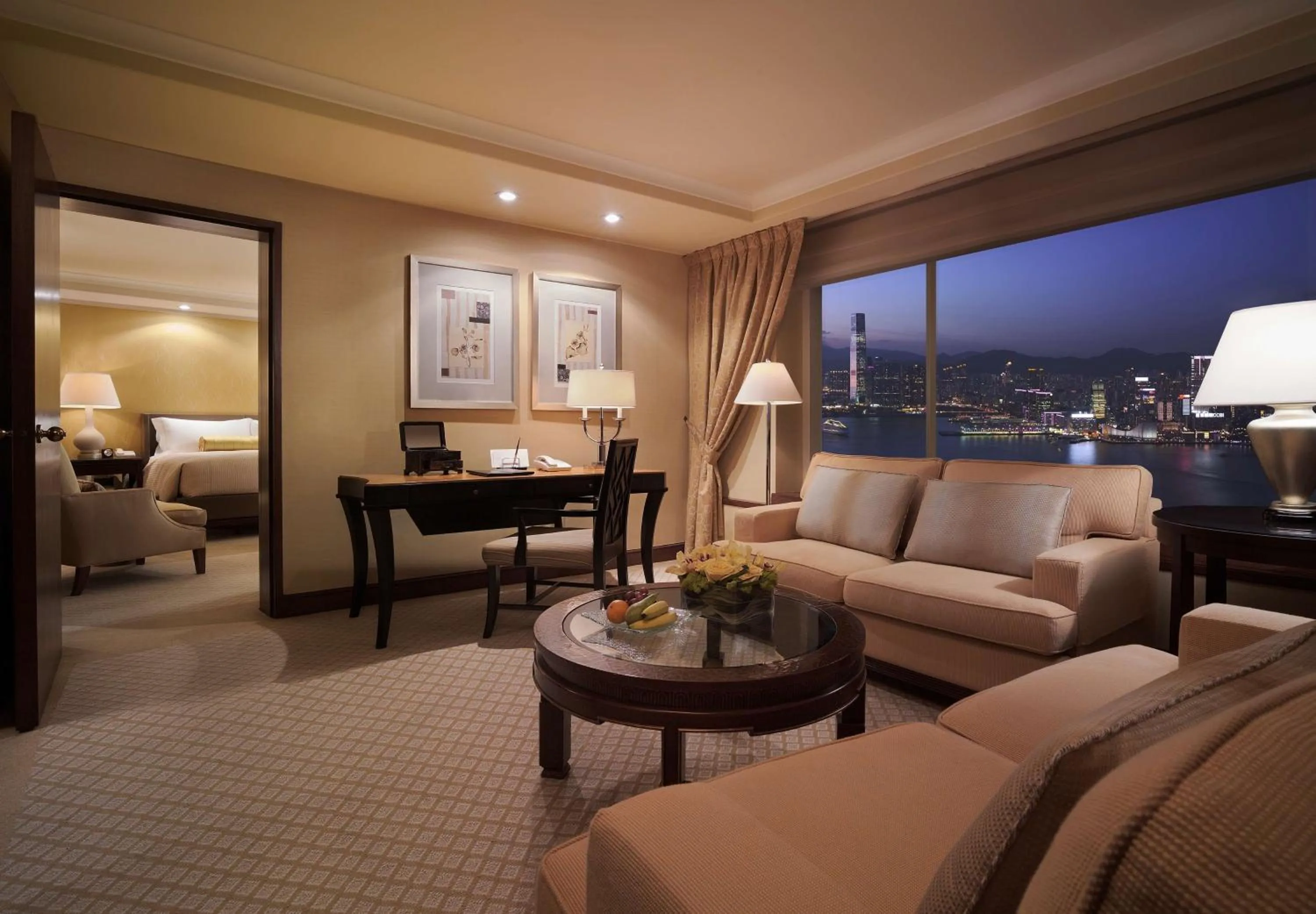 Living room in Conrad Hong Kong