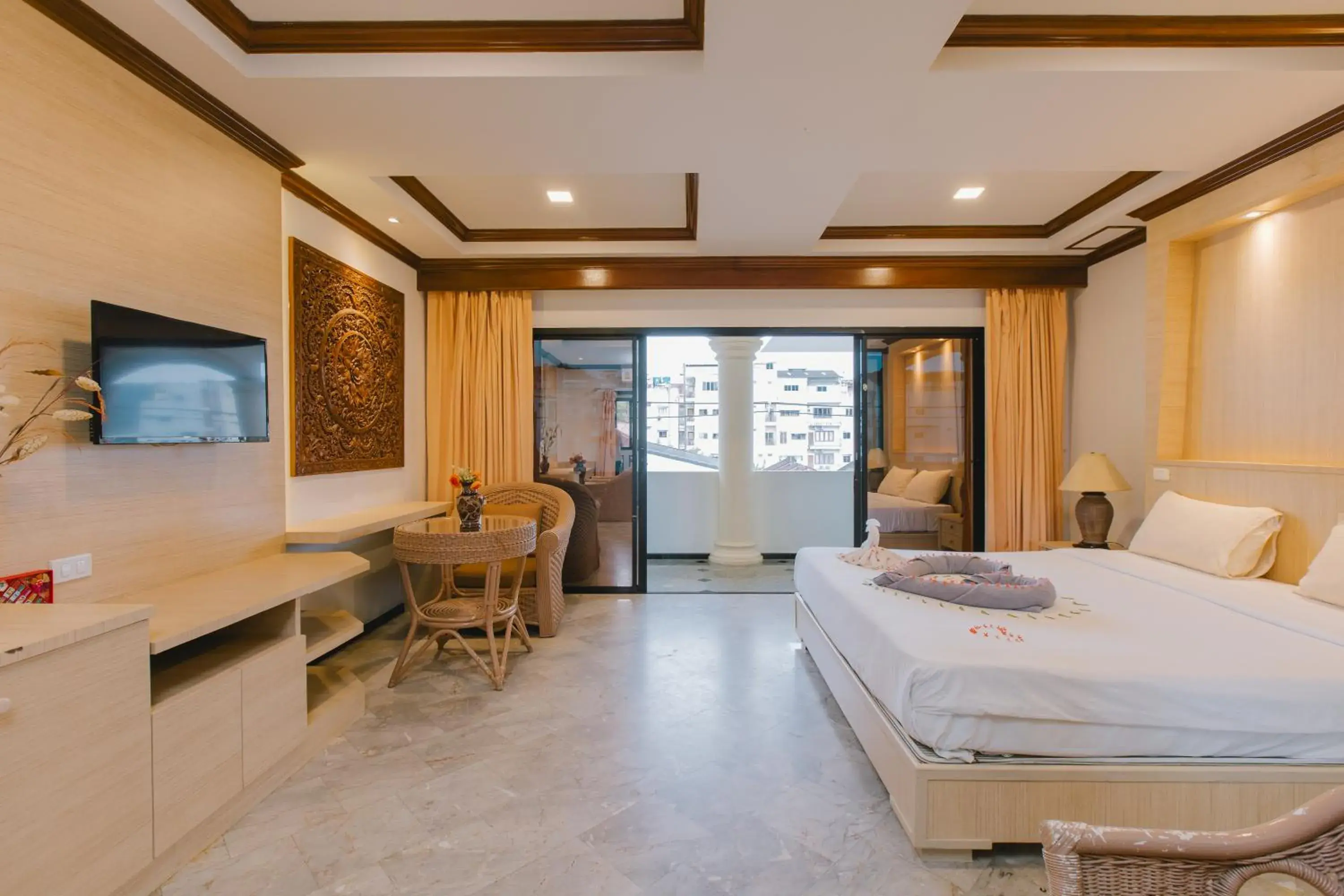 Photo of the whole room, Bed in Royal Prince Residence, Patong Beach Photo of the whole room, Bed in Royal Prince Residence, Patong Beach