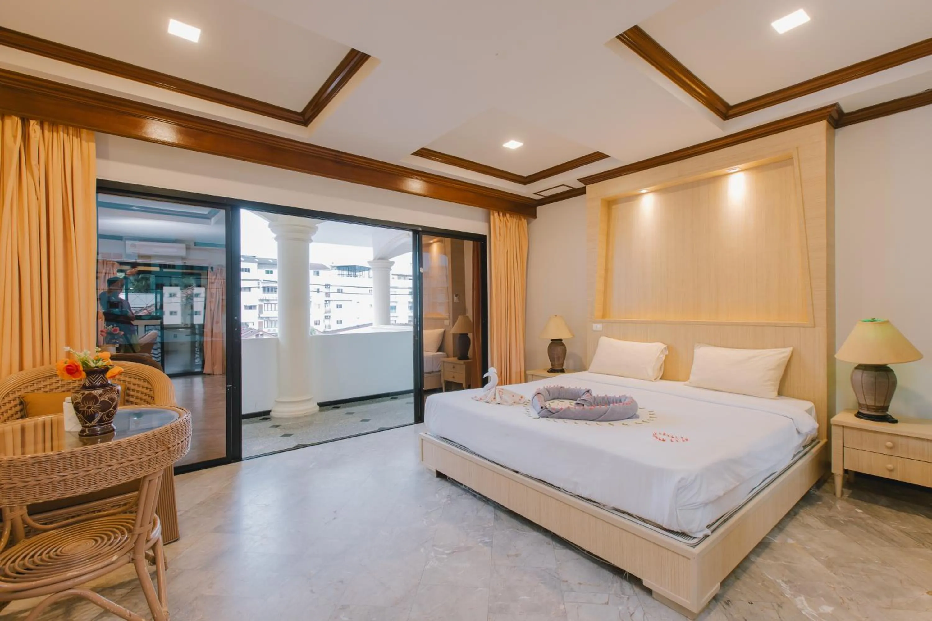 Photo of the whole room, Bed in Royal Prince Residence, Patong Beach