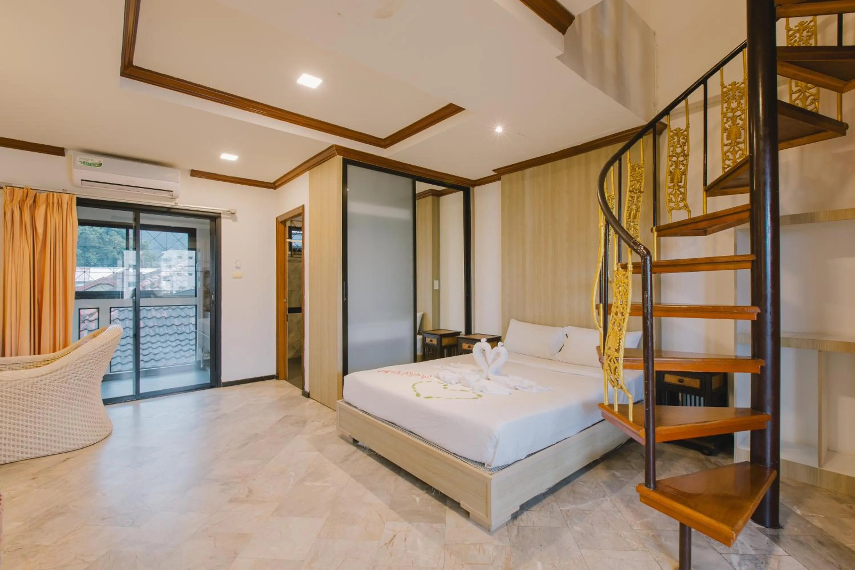 Photo of the whole room, Bed in Royal Prince Residence, Patong Beach