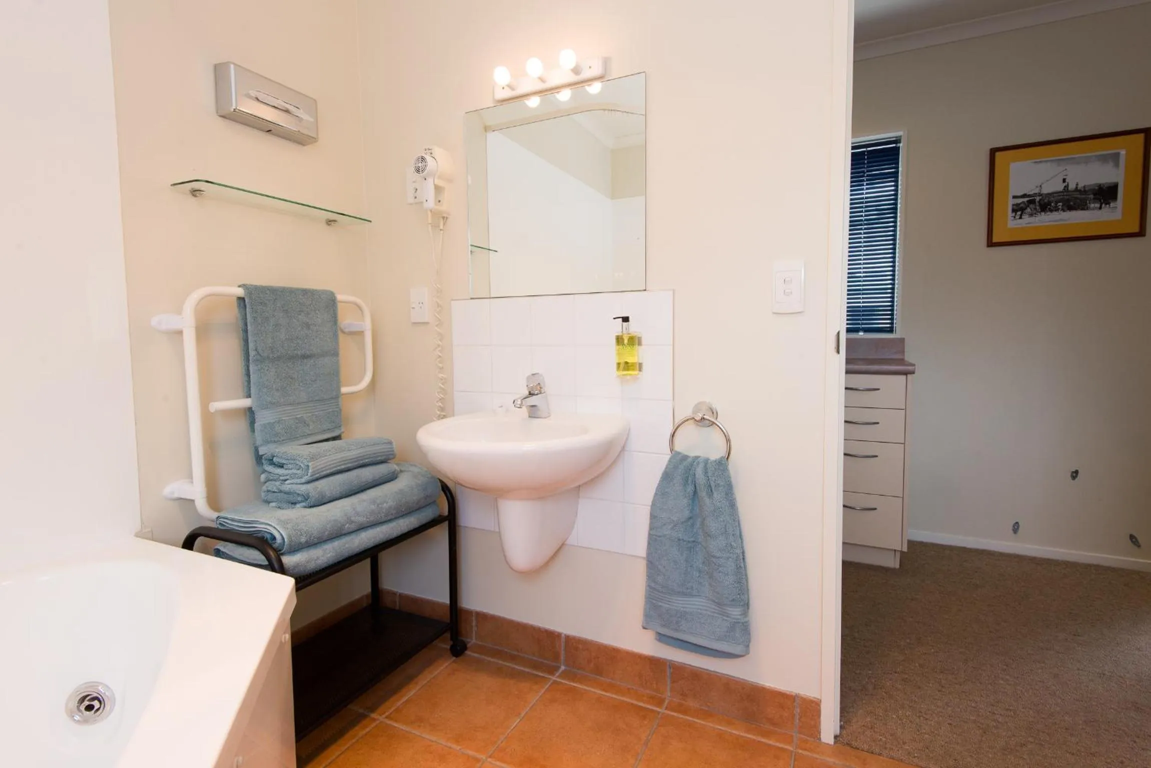 Bathroom in Hamilton Settlers Motor lodge