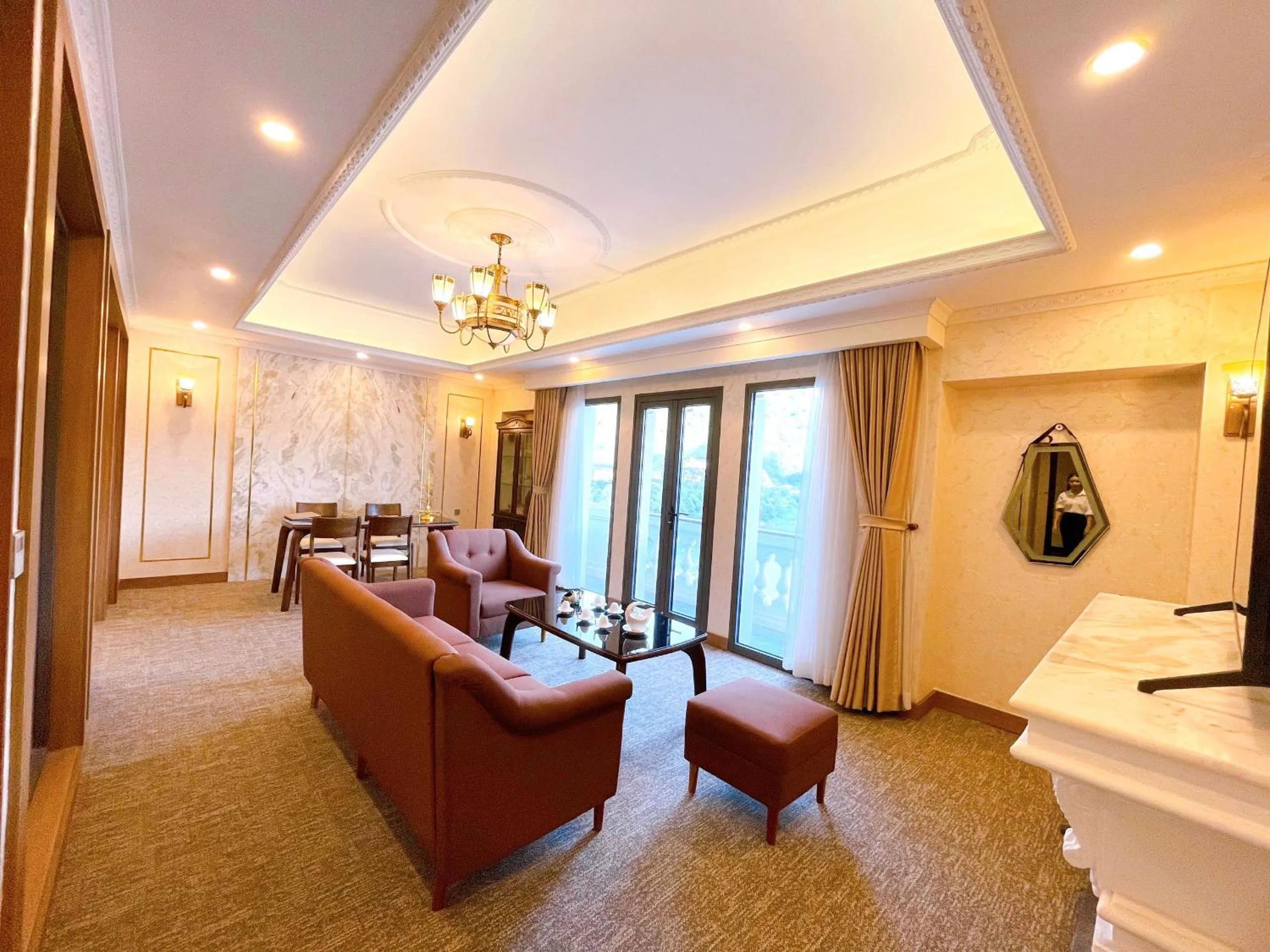 Living room in Phoenix Hotel Hà Giang