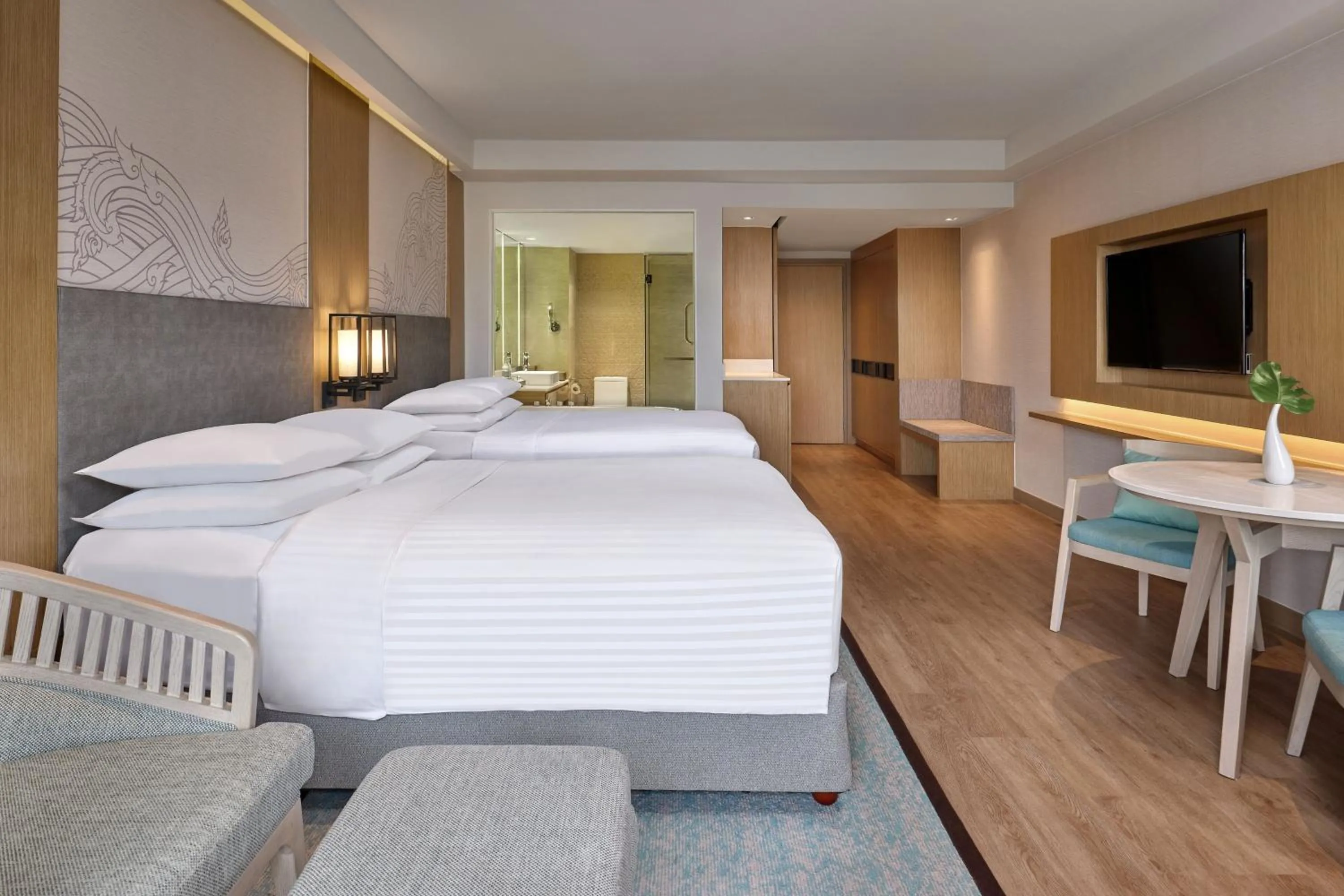 Photo of the whole room, Bed in Phuket Marriott Resort & Spa, Merlin Beach