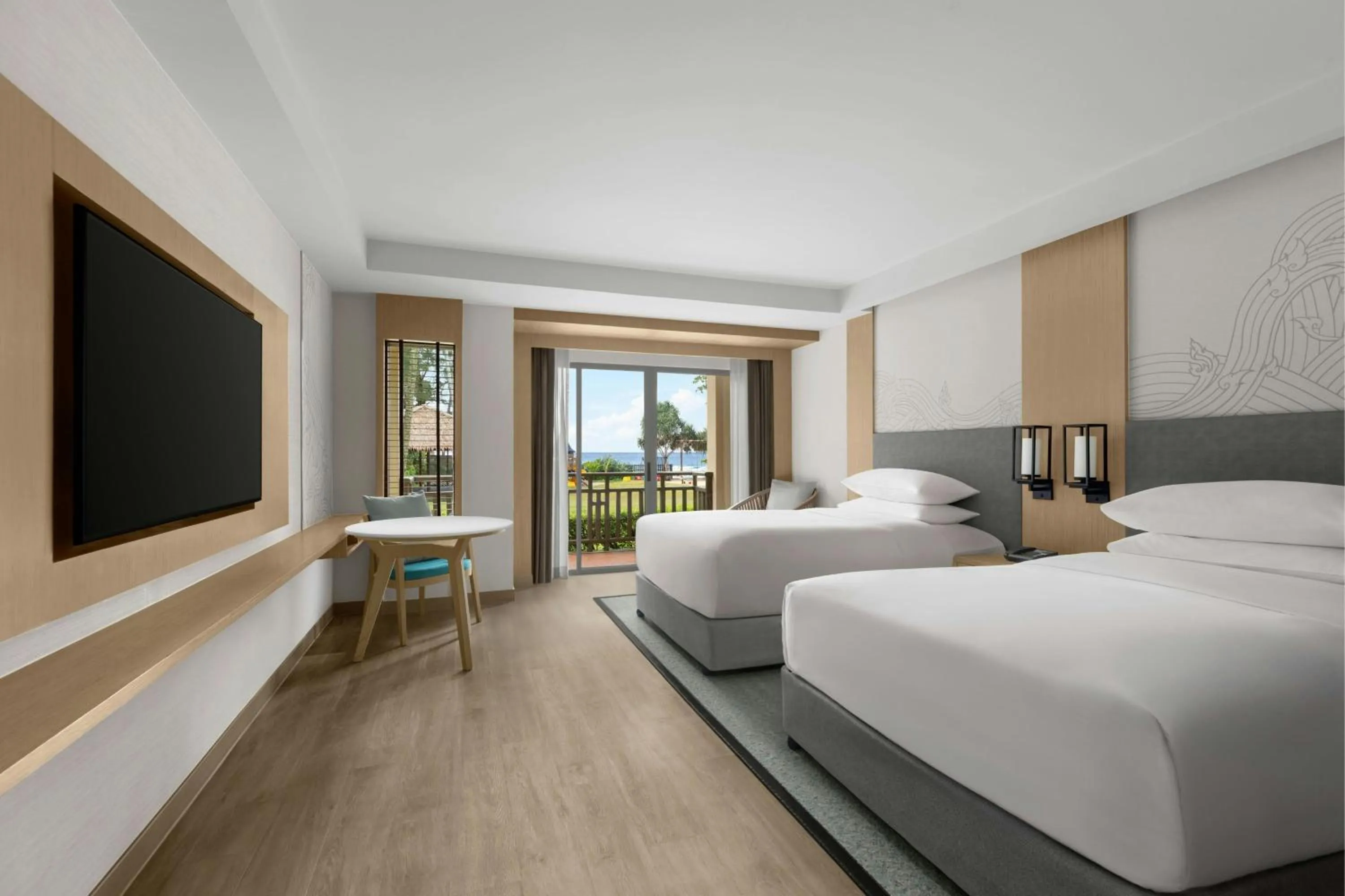 Photo of the whole room, Bed in Phuket Marriott Resort & Spa, Merlin Beach