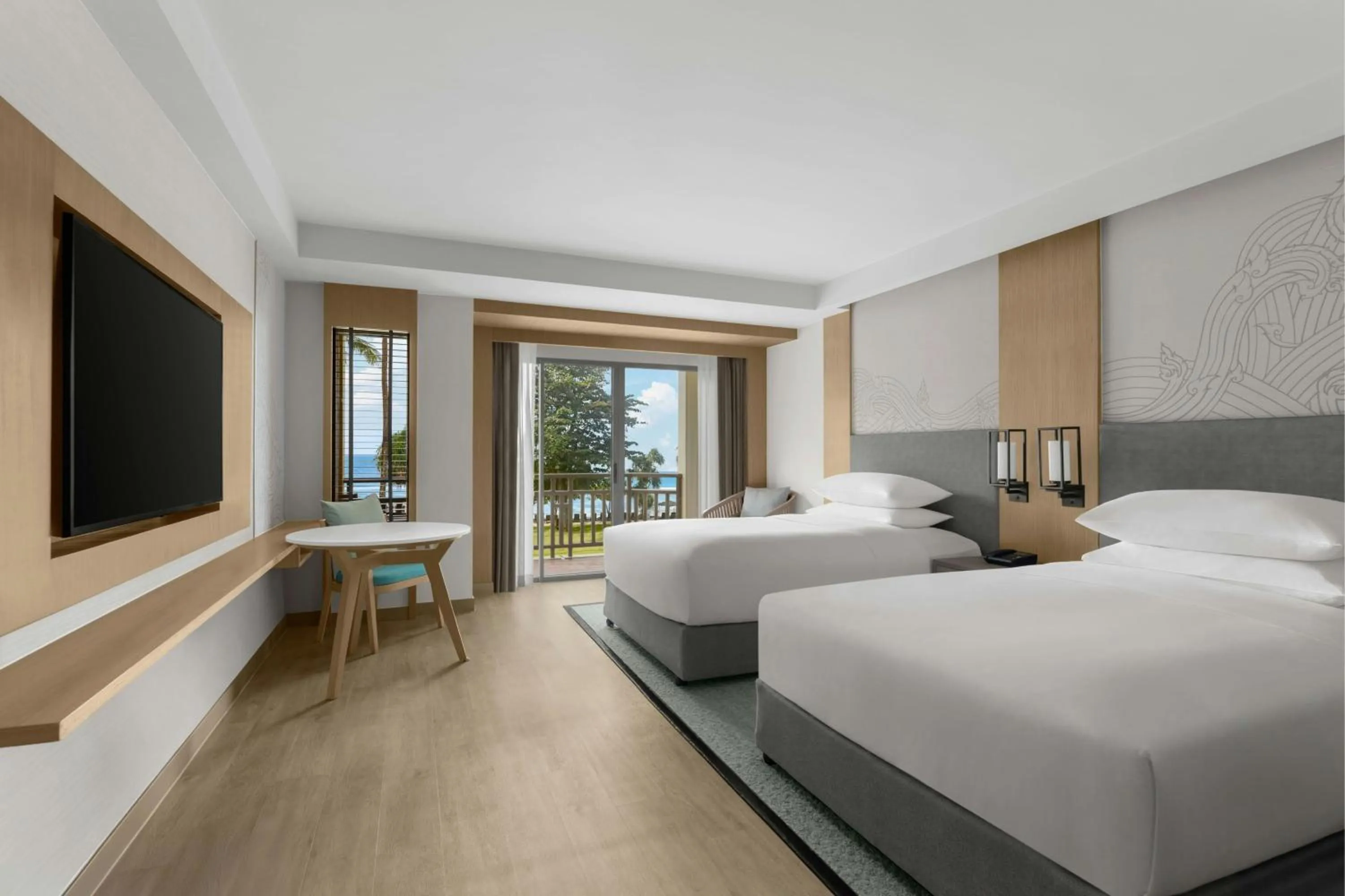 Photo of the whole room, Bed in Phuket Marriott Resort & Spa, Merlin Beach